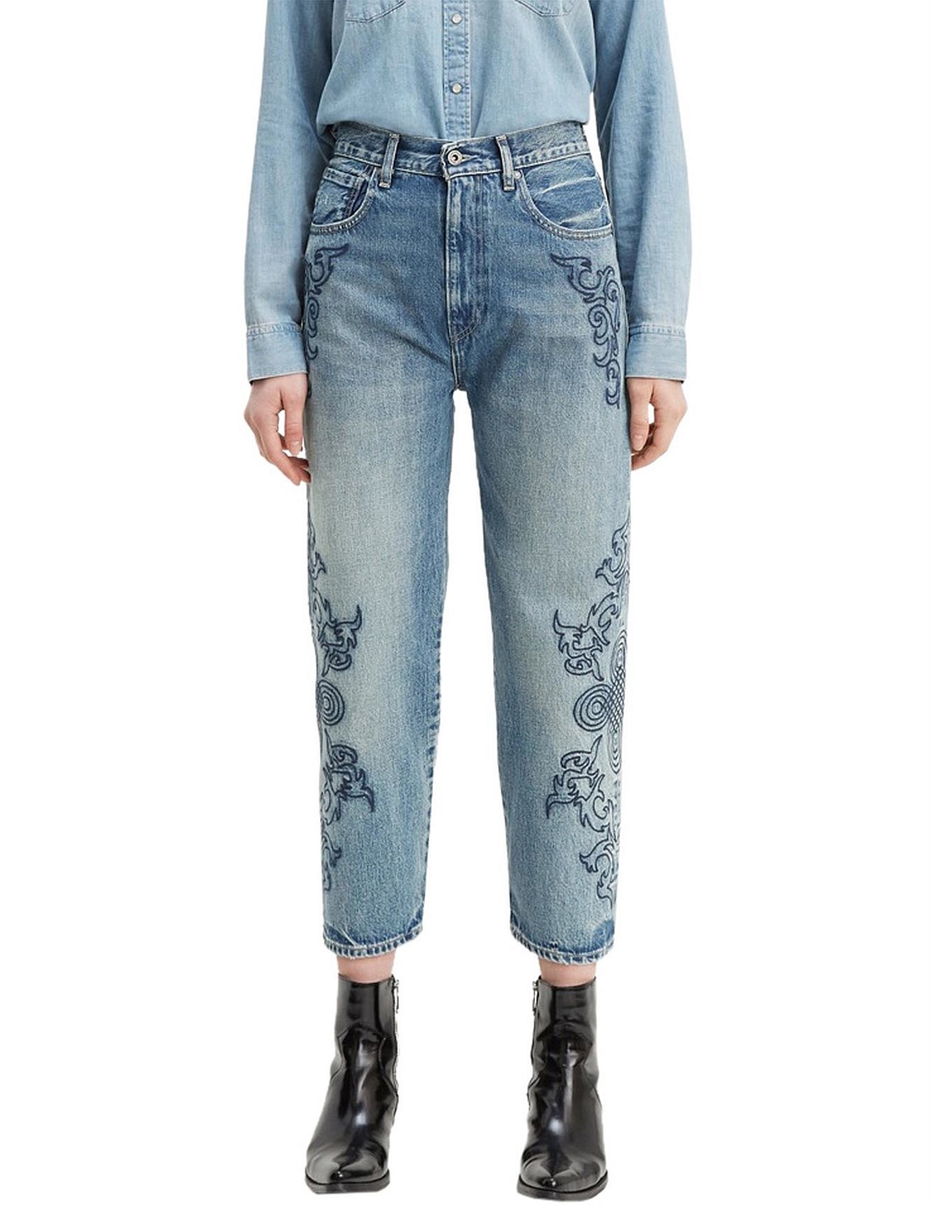 Levi's Made Crafted Barrel Embroidered Jeans David Jones