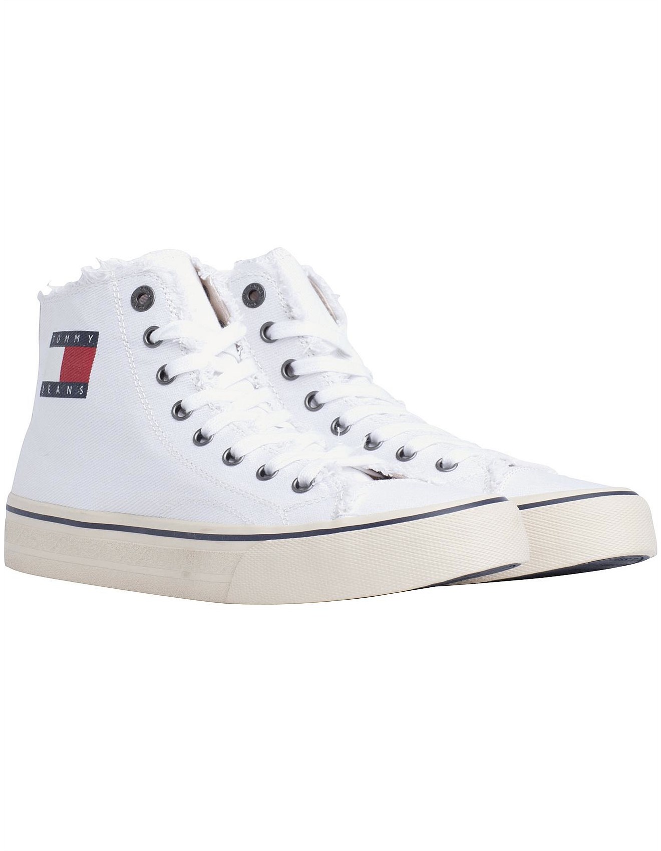 tommy jeans high top sneaker