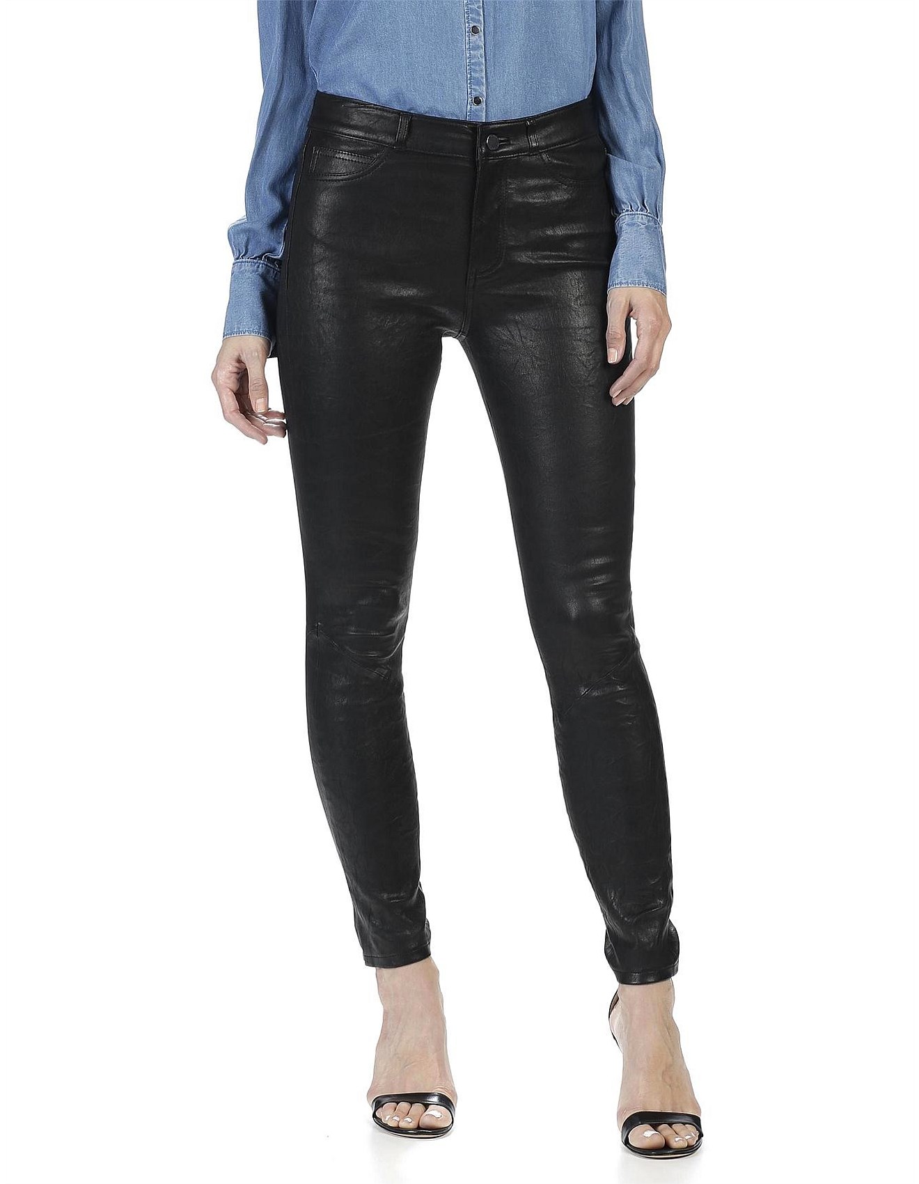 david jones leather pants
