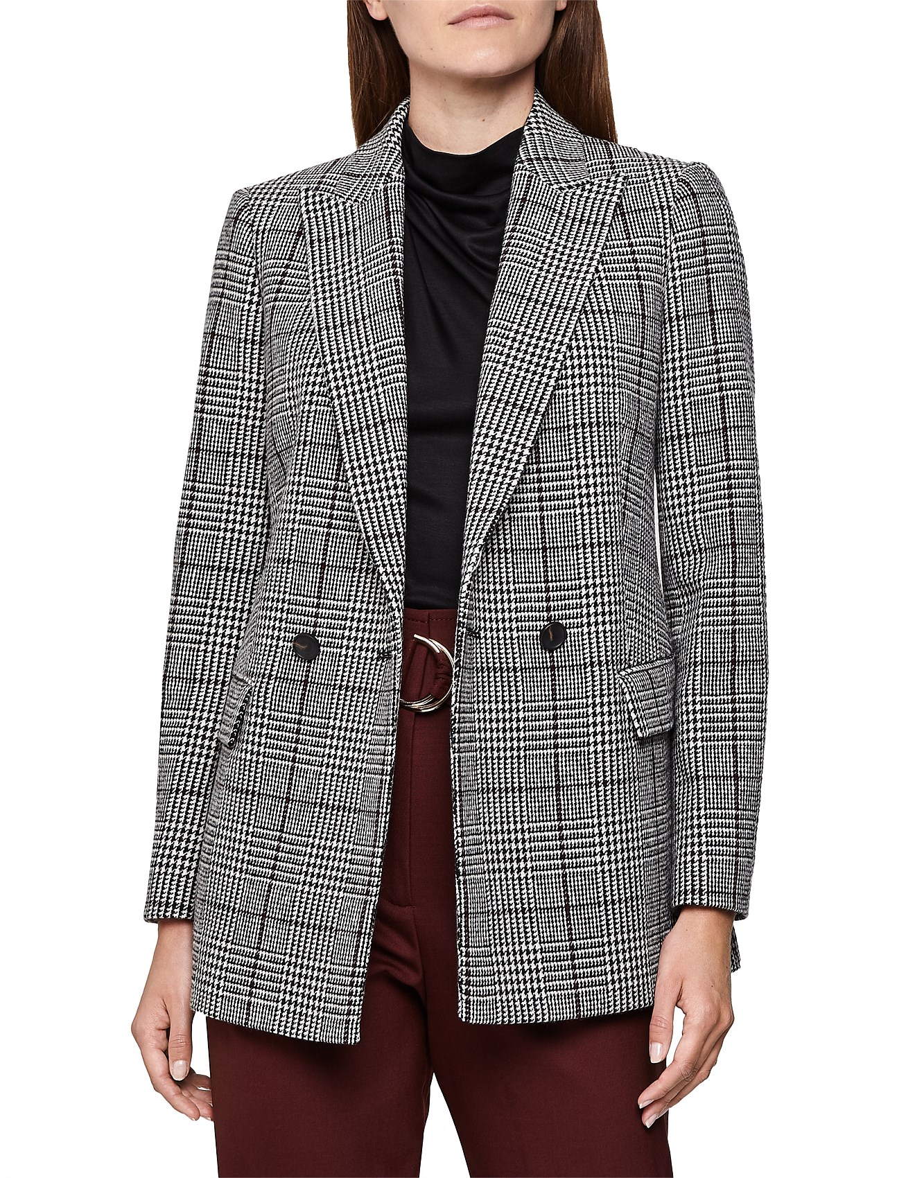 reiss houndstooth blazer
