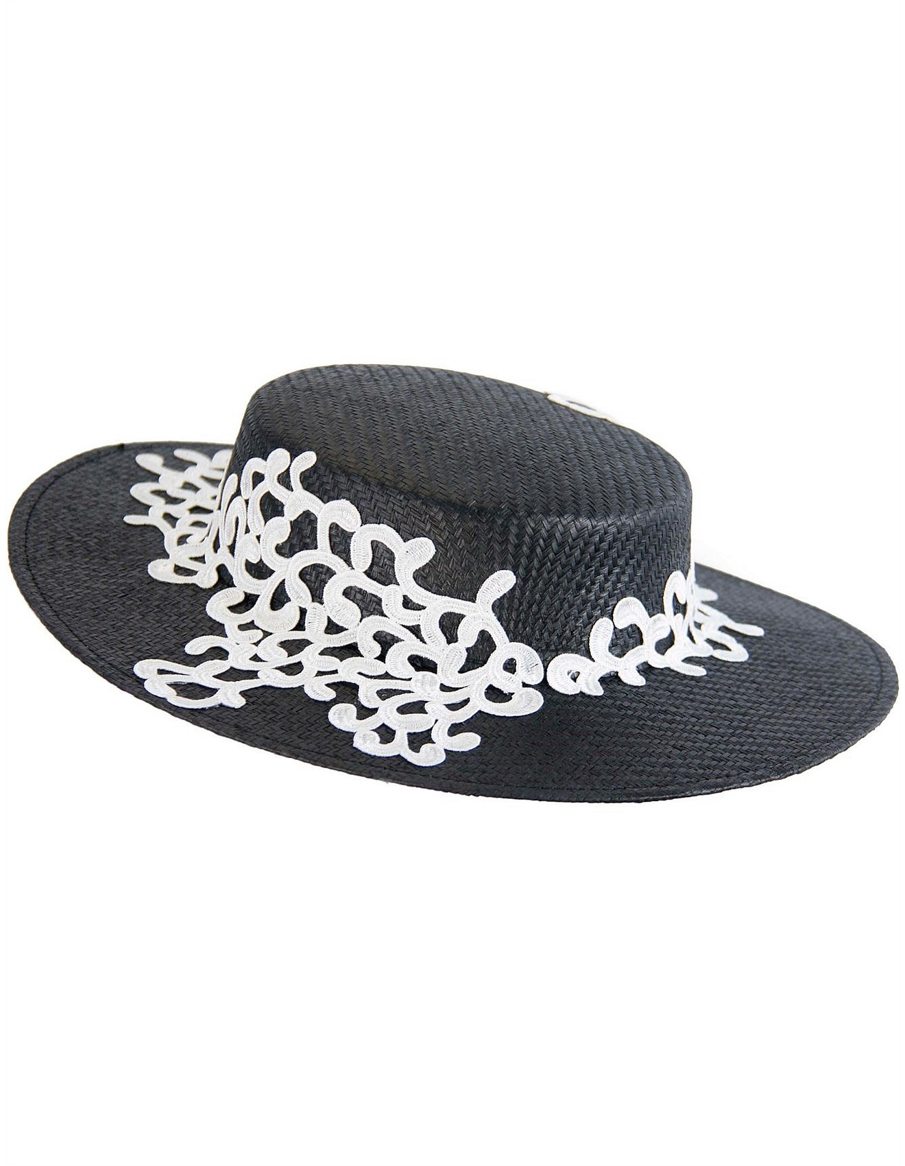boater hat white