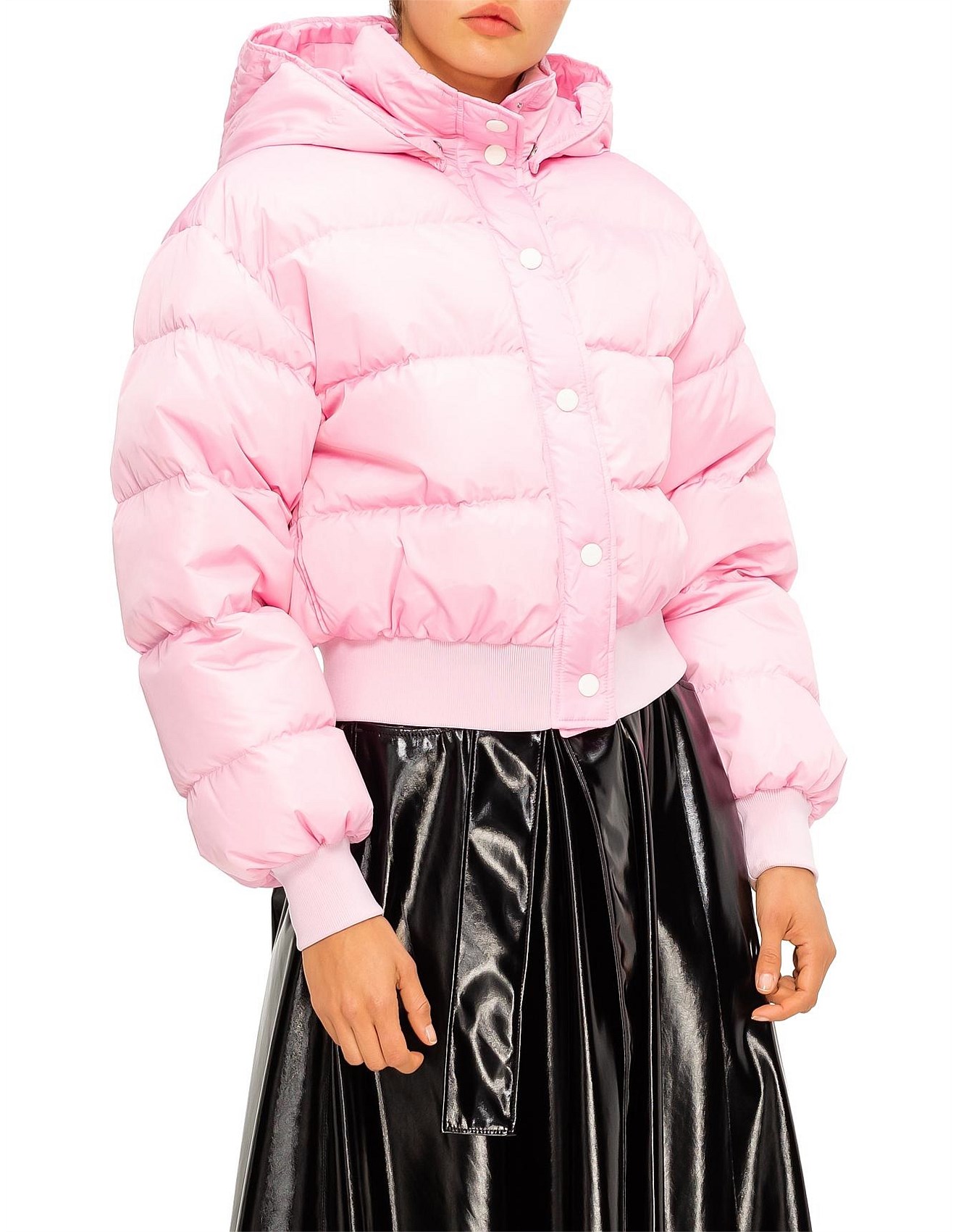 Short pink puffer jacket Clearance