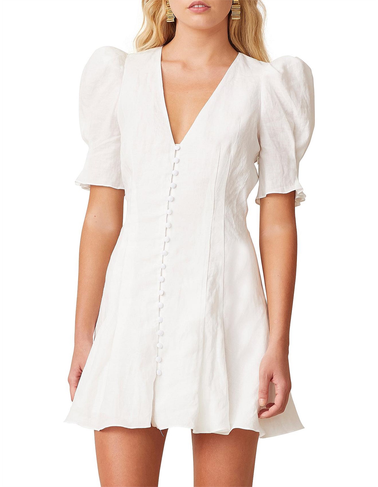 Bec and bridge puka shell mini dress Clearance