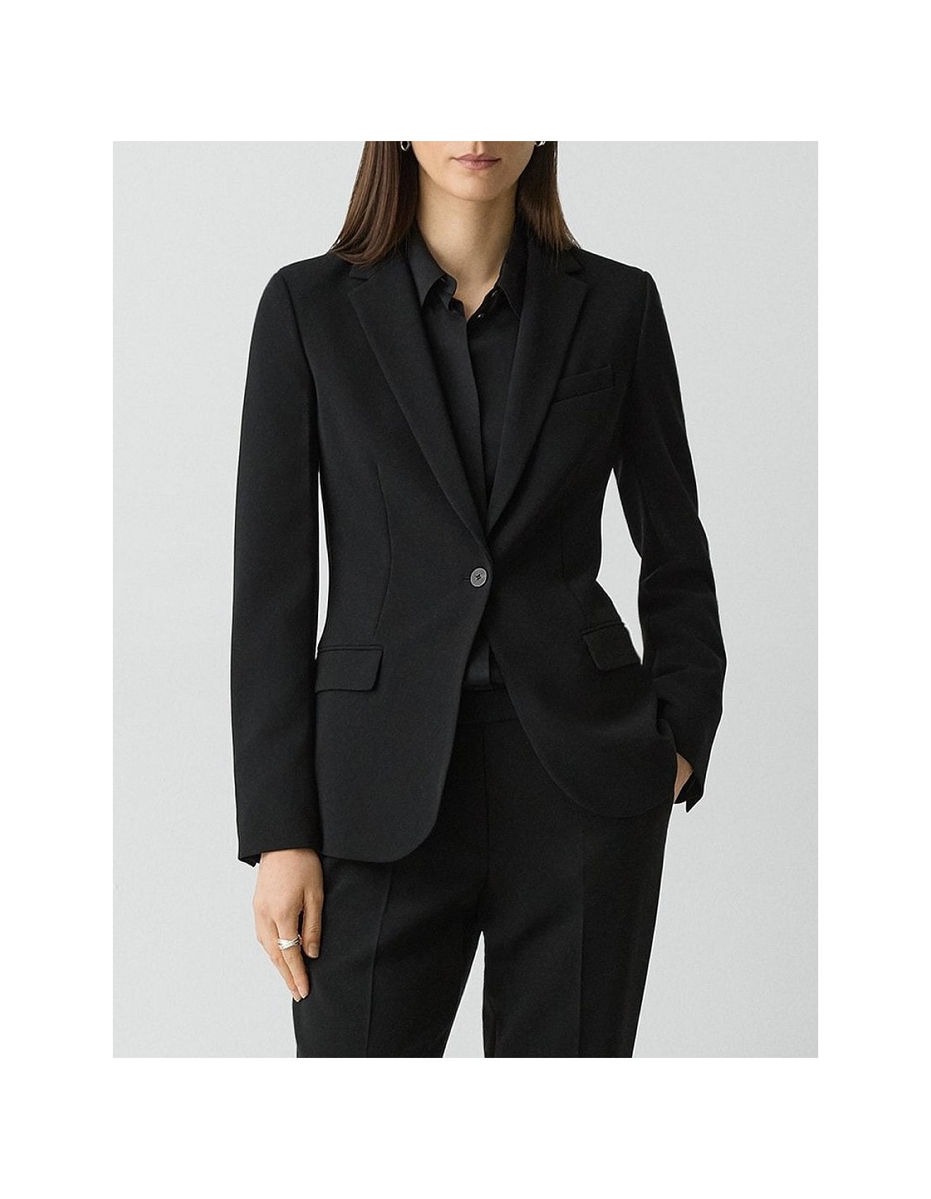 Theory Staple Blazer In Admiral Crepe | David Jones