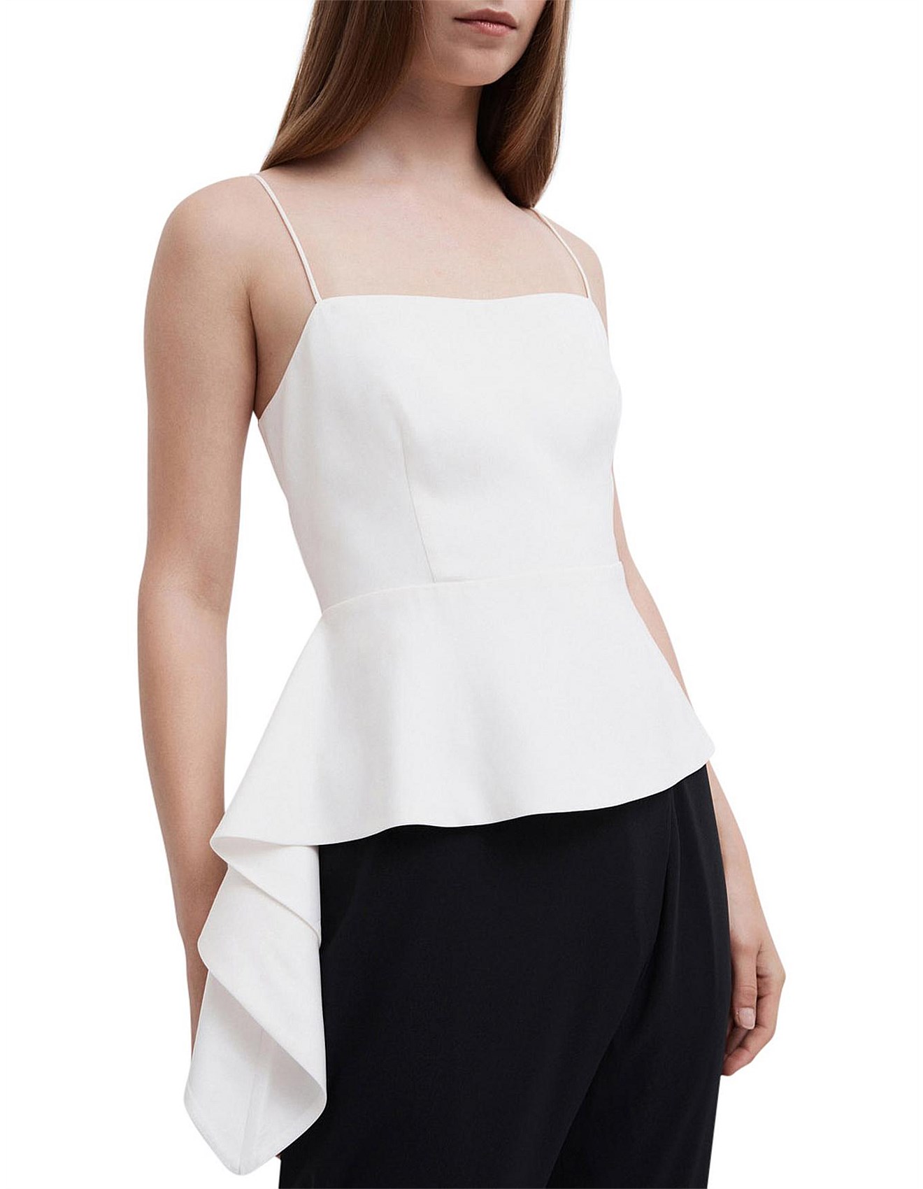 asymmetric bustier top