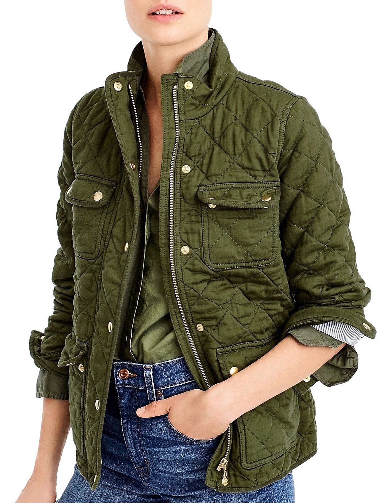 quilted downtown field jacket