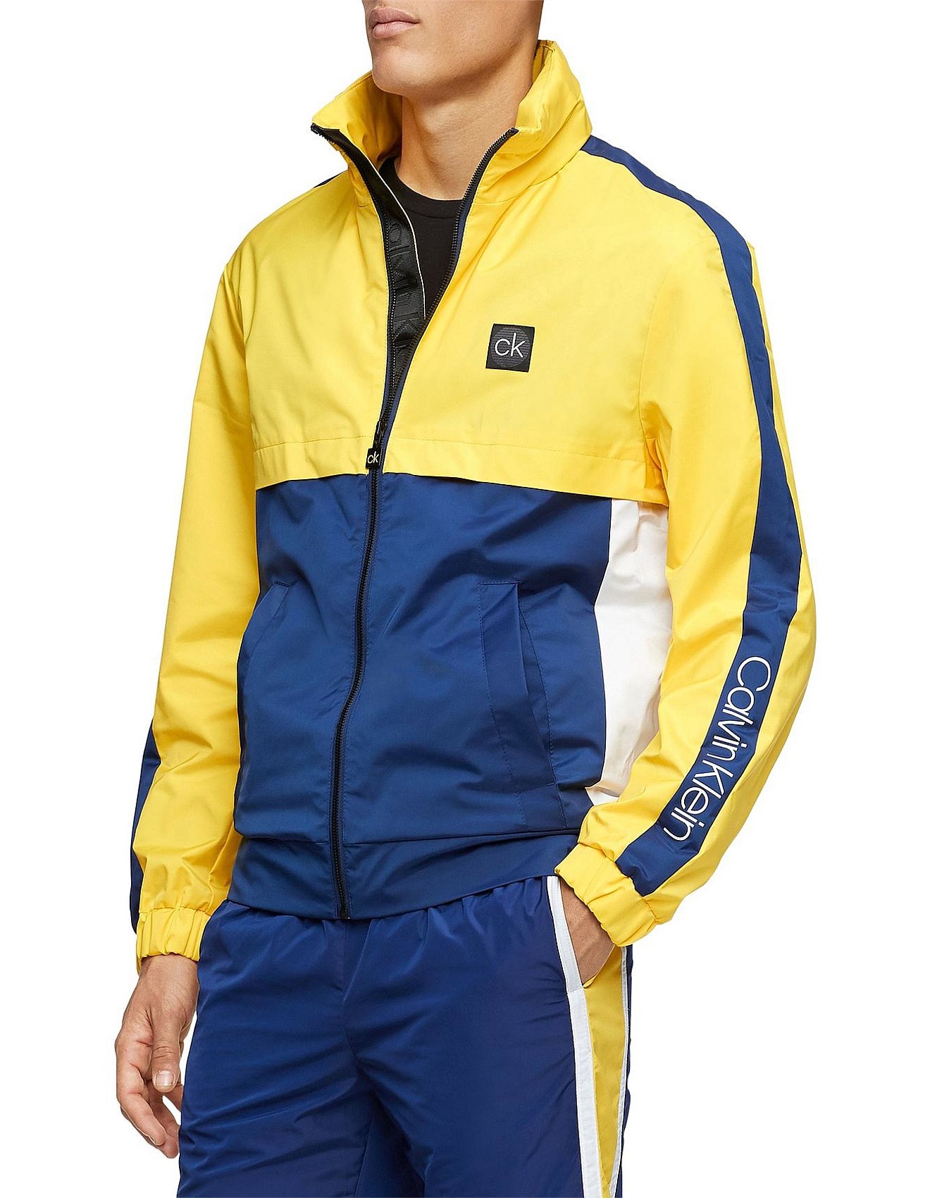 blue calvin klein jacket