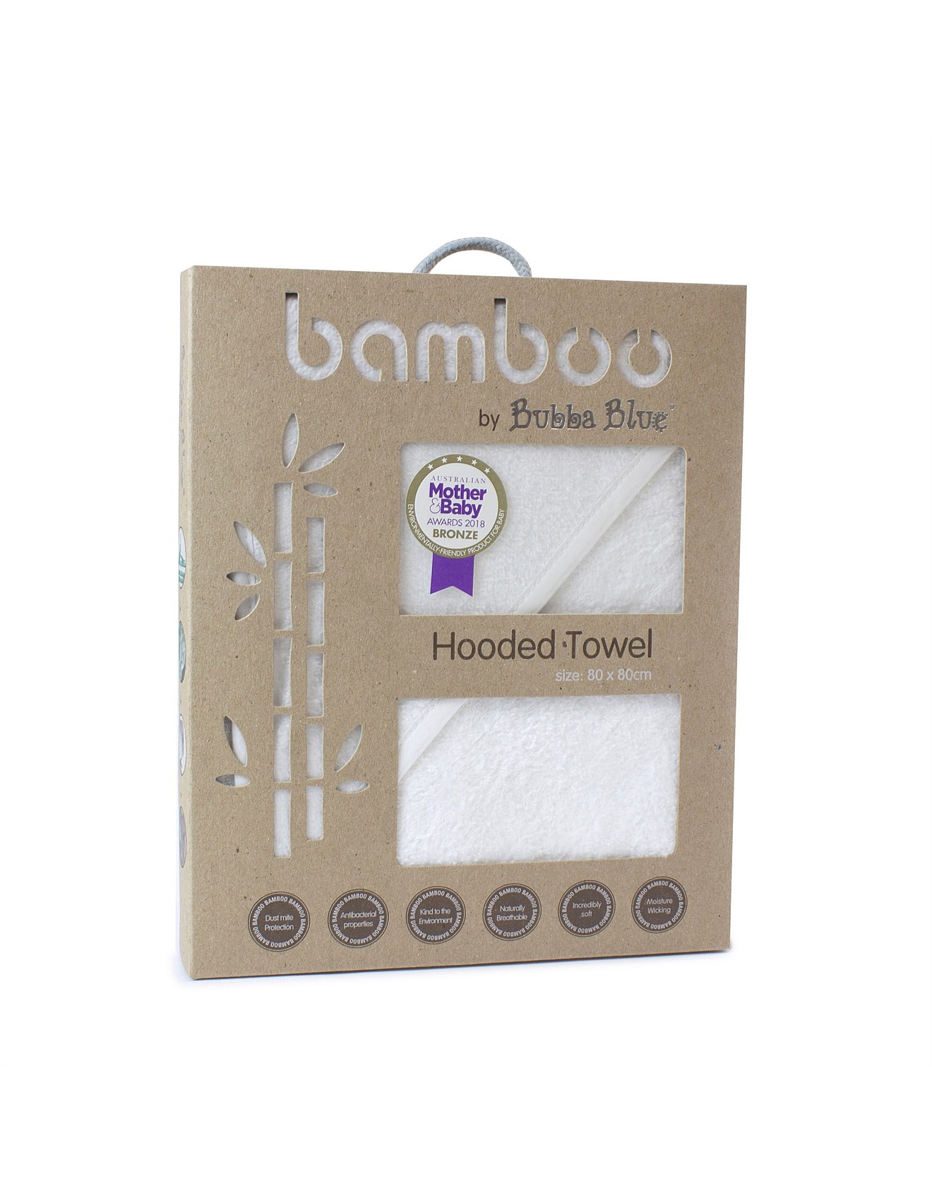 bubba blue bamboo hooded towel