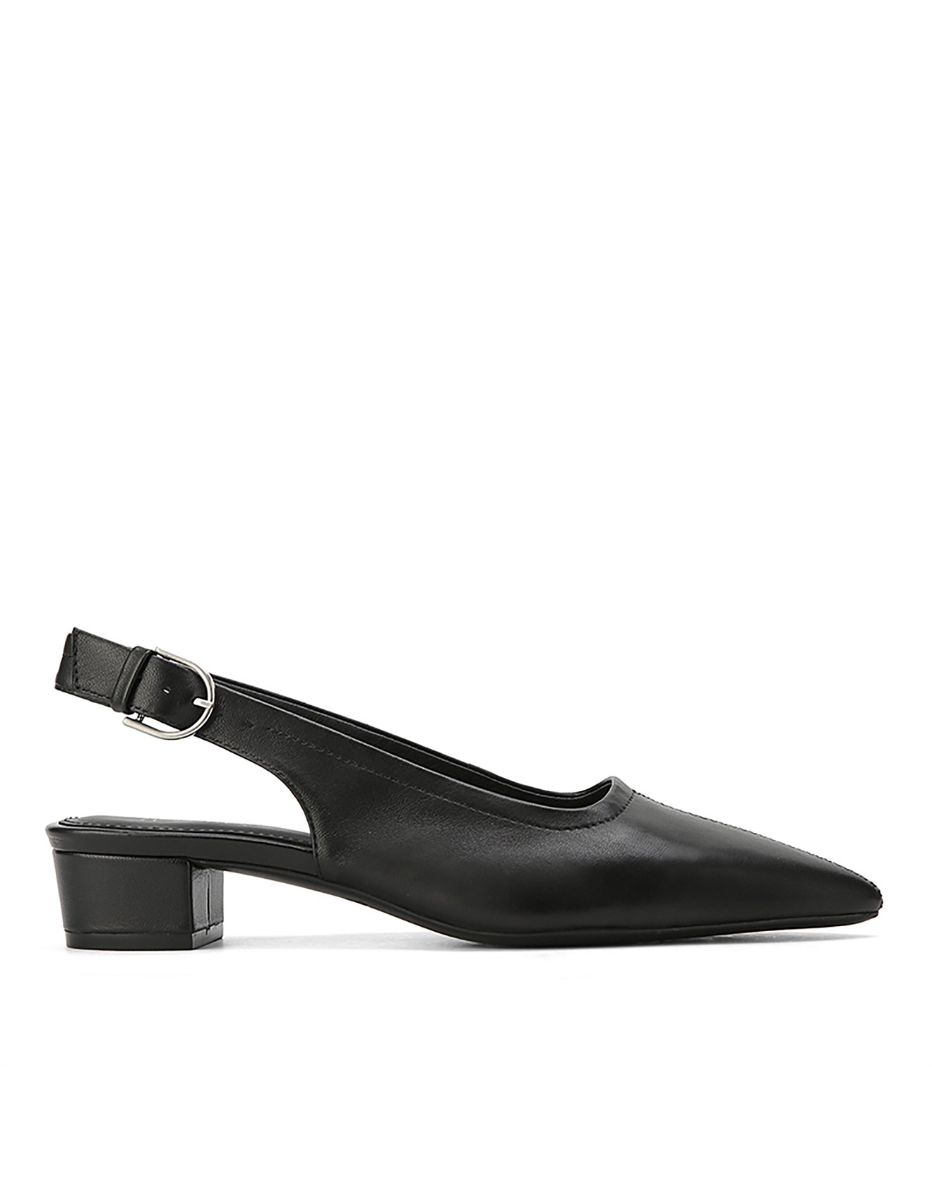 low heel slingback pumps