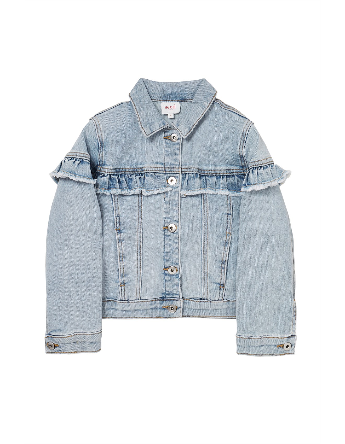 denim jacket frill