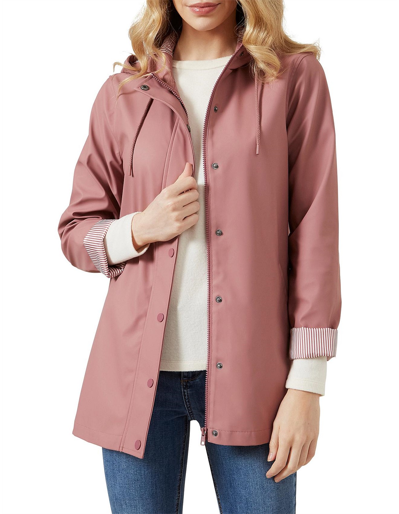 david jones raincoat