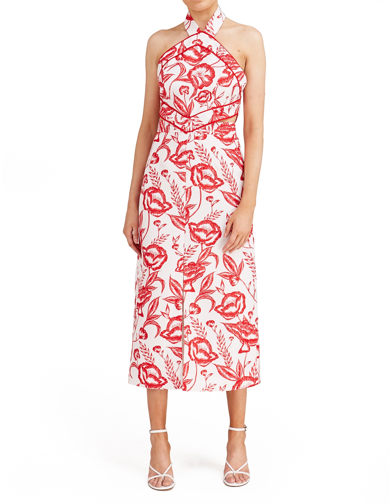 david jones white dress