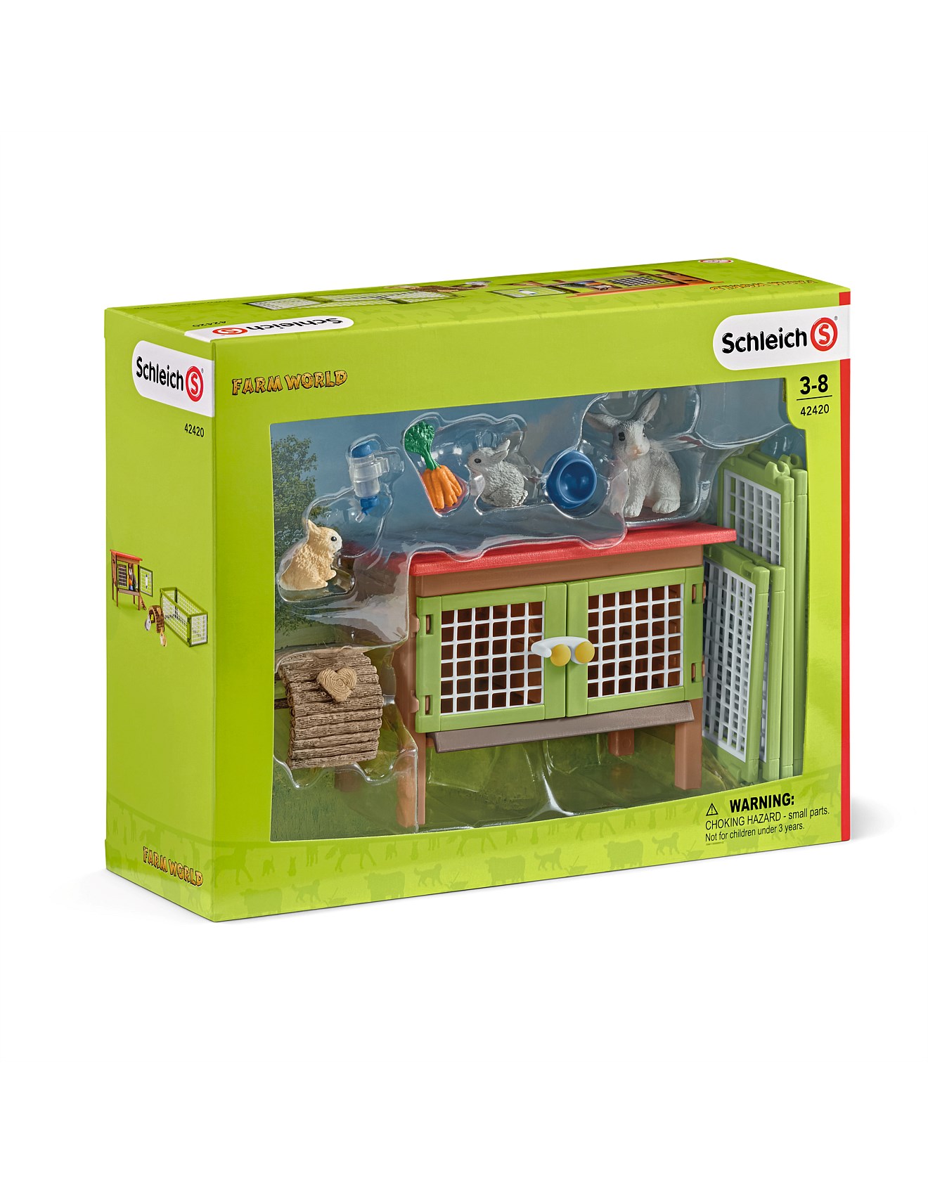 schleich rabbit hutch