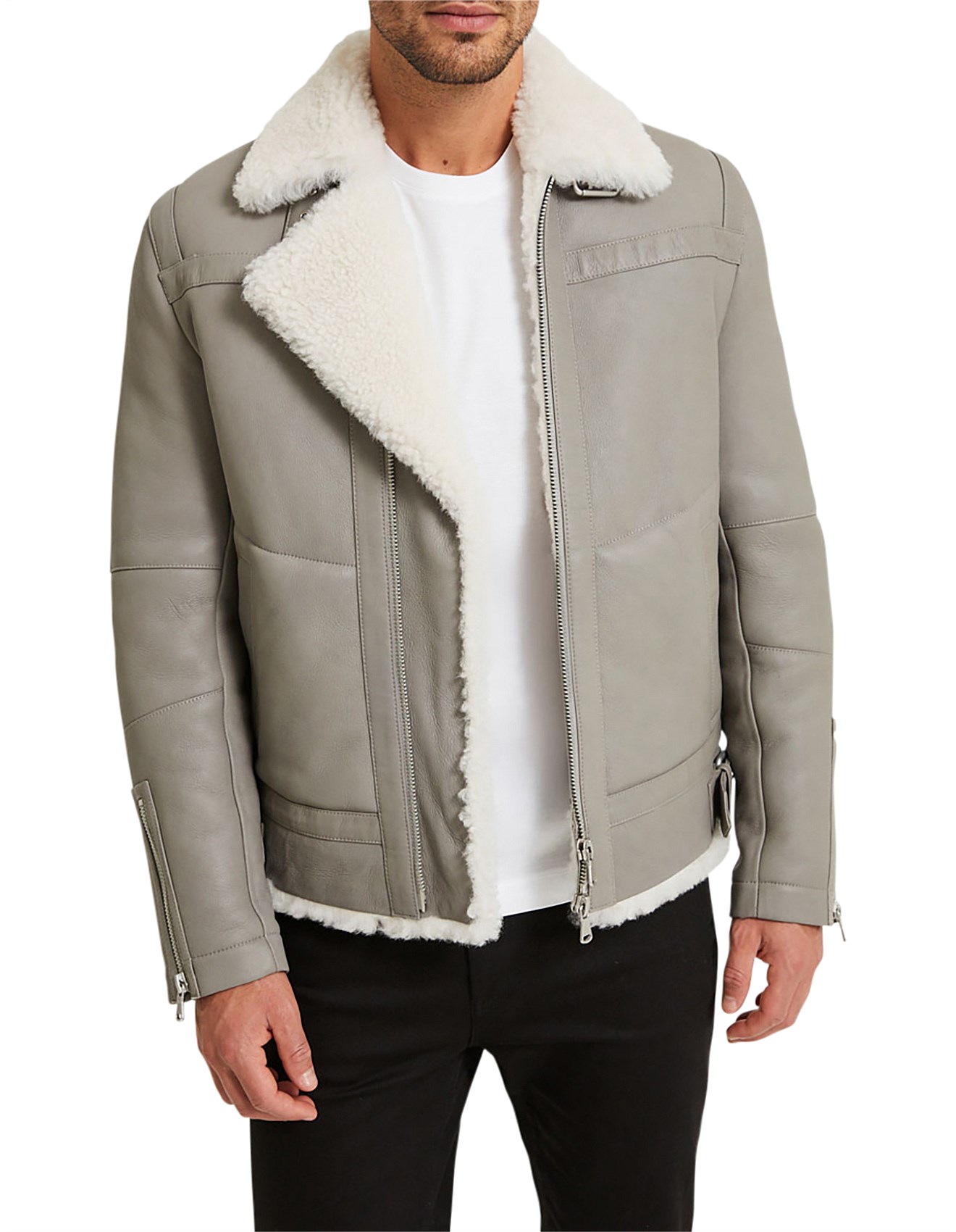 mens leather jackets david jones