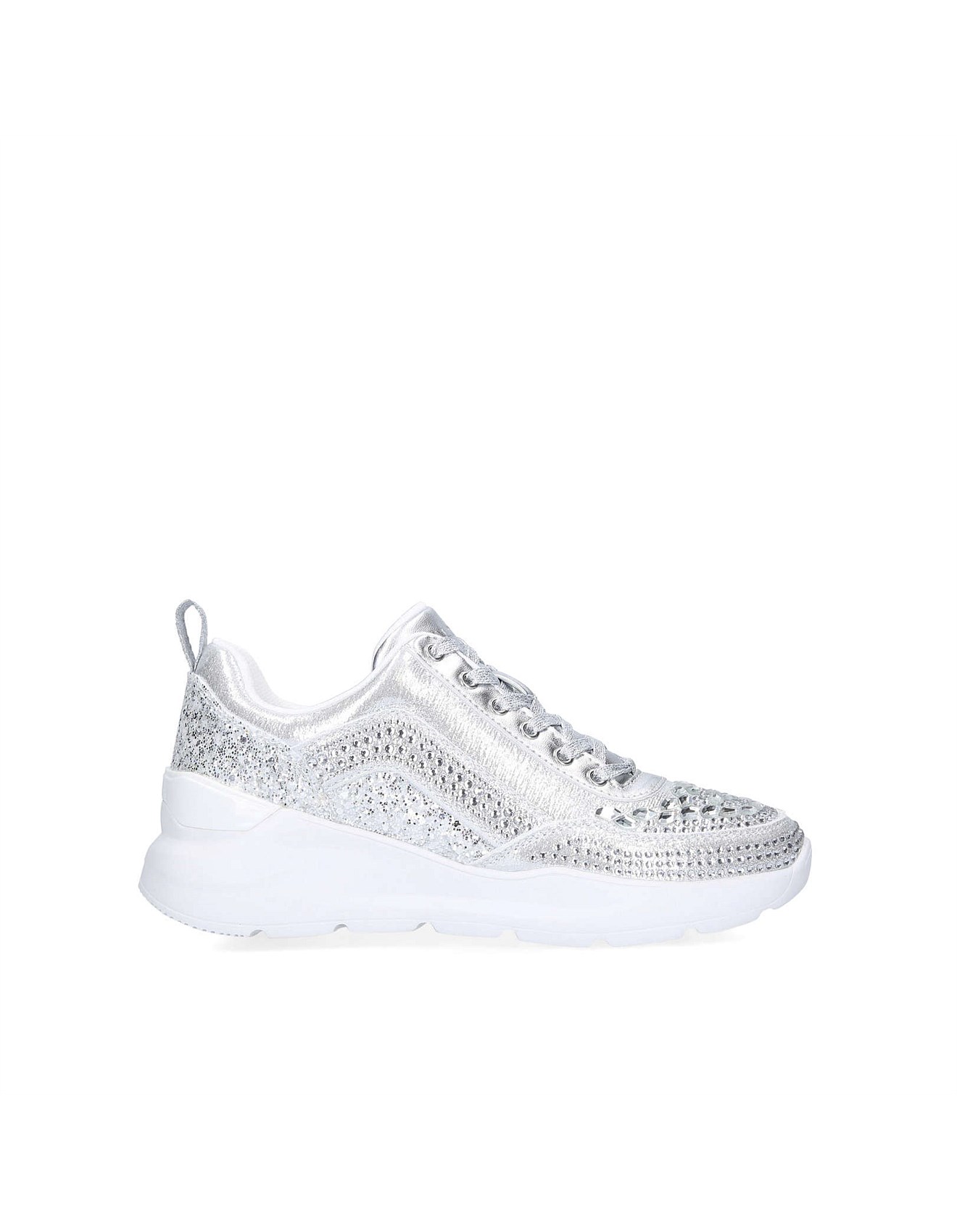 aldo silver sneakers