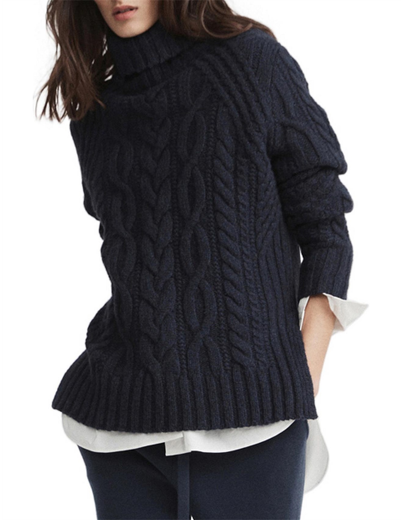witchery cable knit jumper
