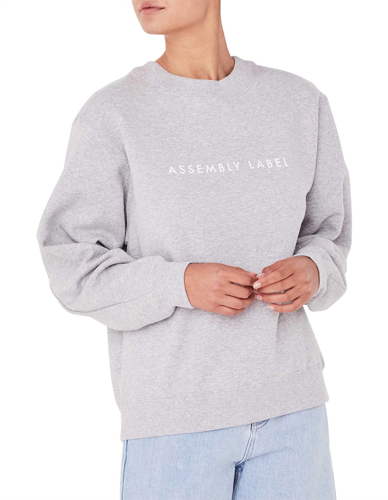 assembly label grey jumper