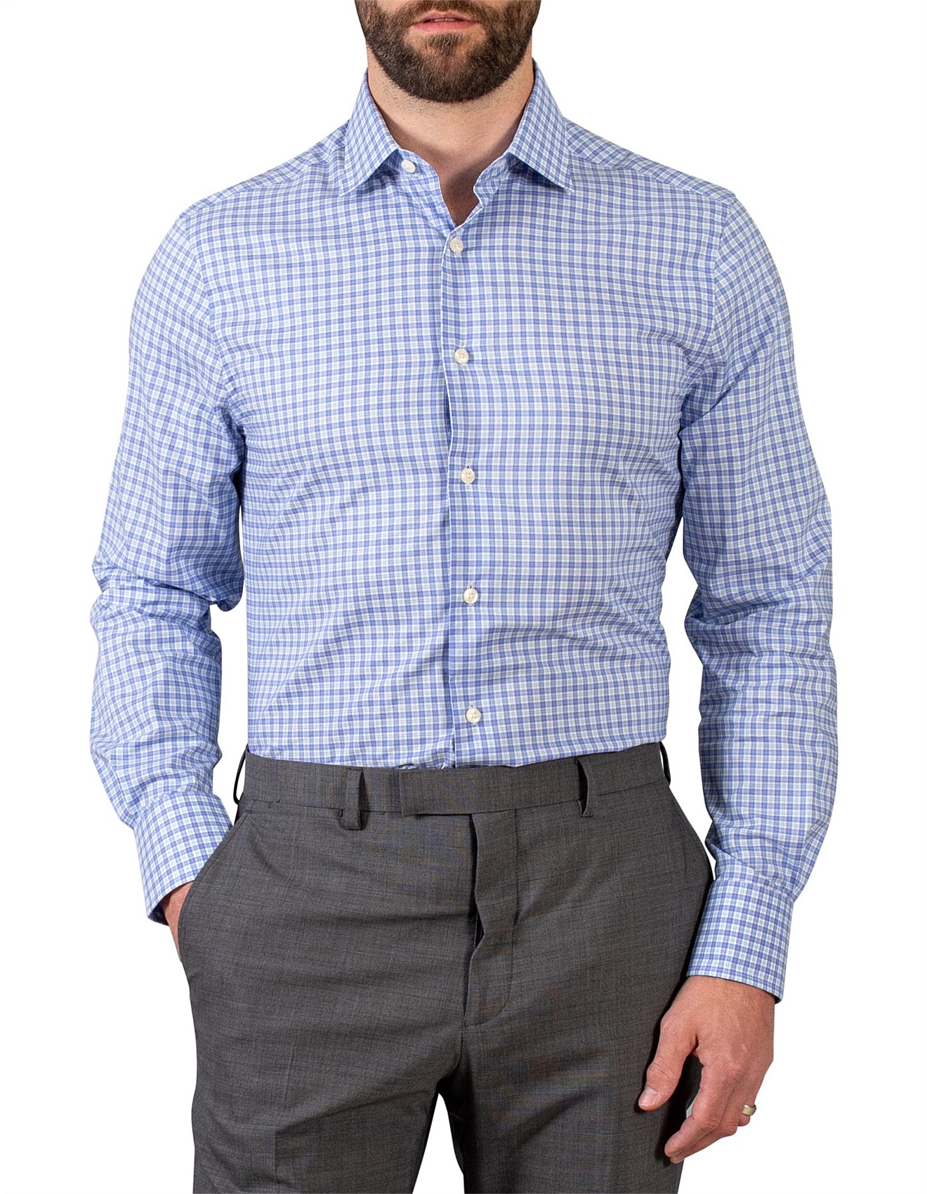 david jones mens business shirts