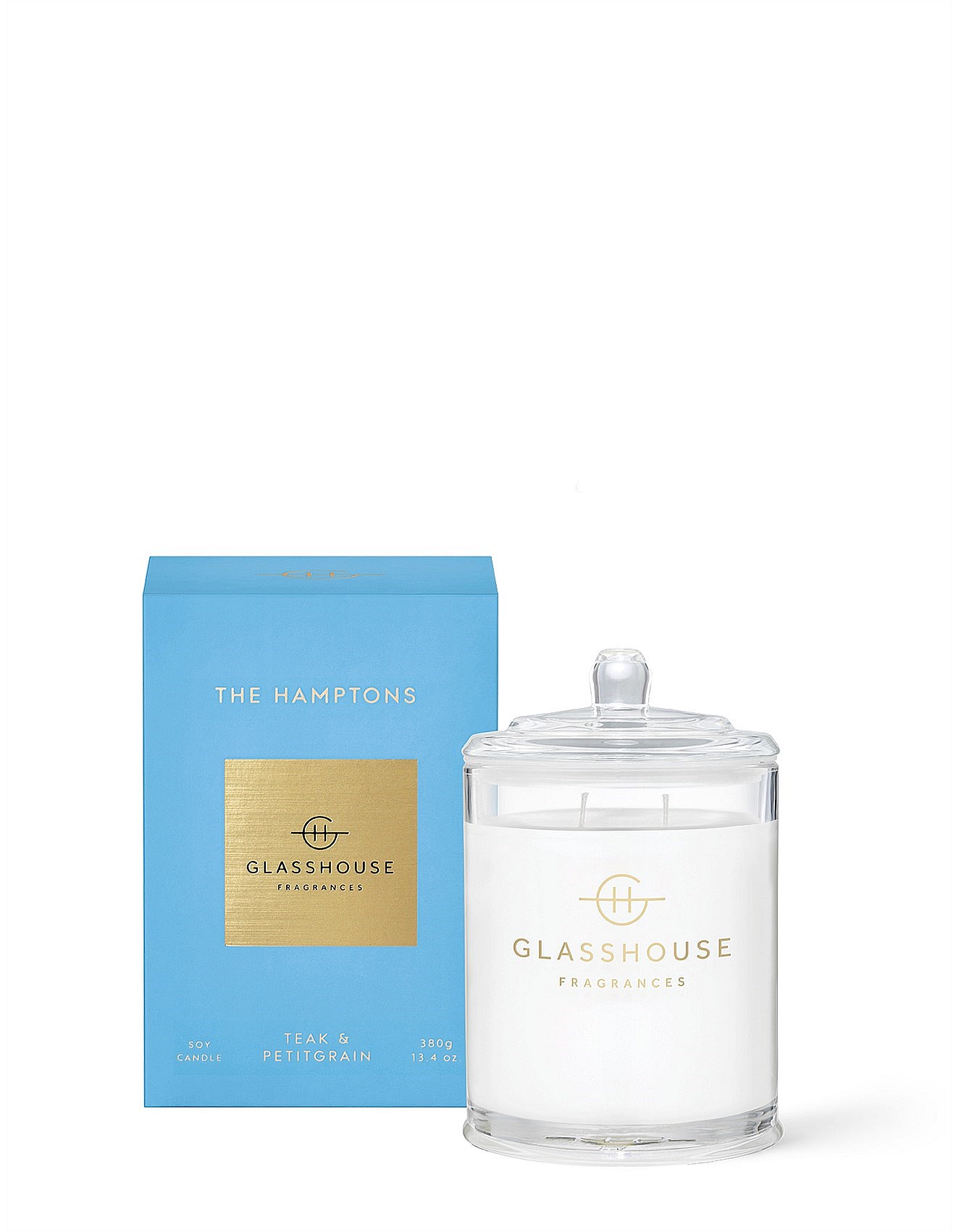 Glasshouse Fragrances the Hamptons Soy Candle 380g | David Jones