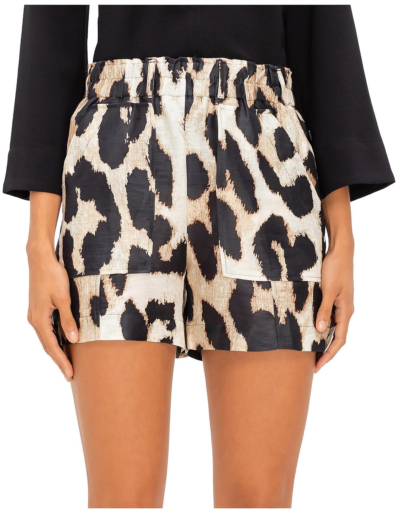 Ganni Leopard Print Ganni Biker Shorts Ganni Leopard Print Bike