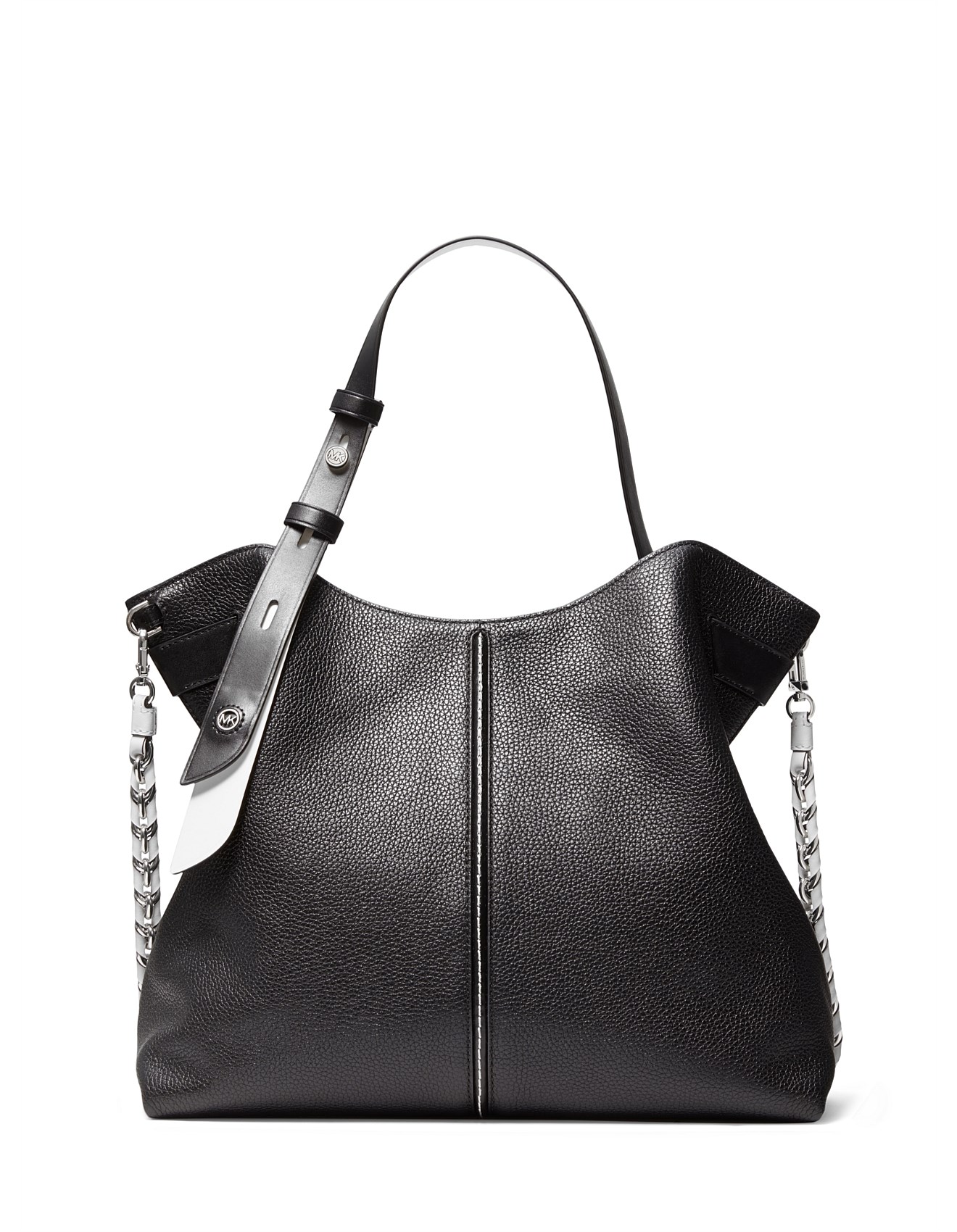 Astor pebbled leather shoulder bag Clearance