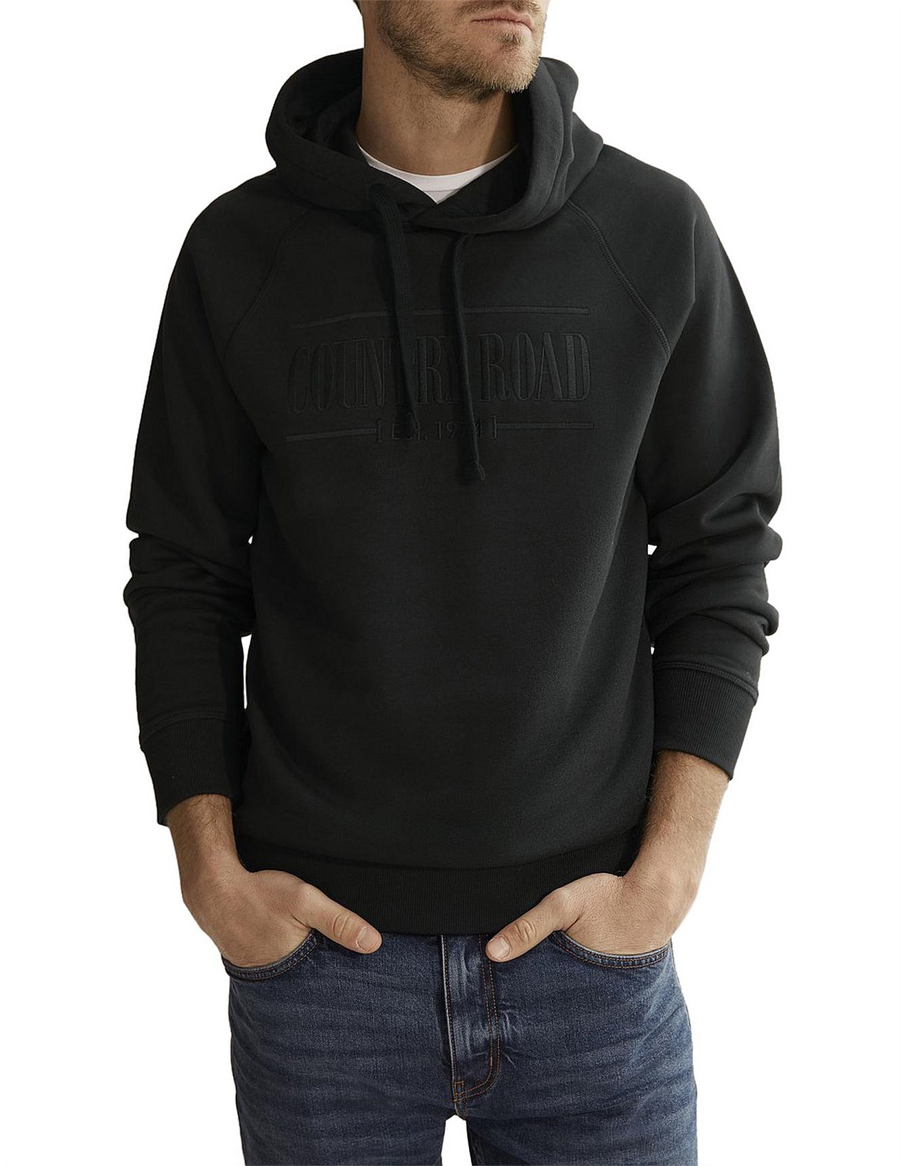 Black Sweats Country Road Mens Sweats Country Road Hooded Heritage