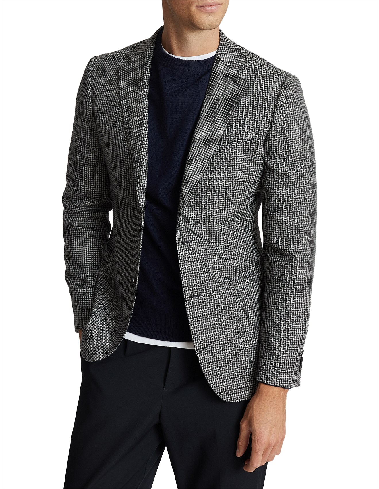 Reiss Clothing Reiss Dogtooth Blazer Reiss Atherton Dogtooth Slim