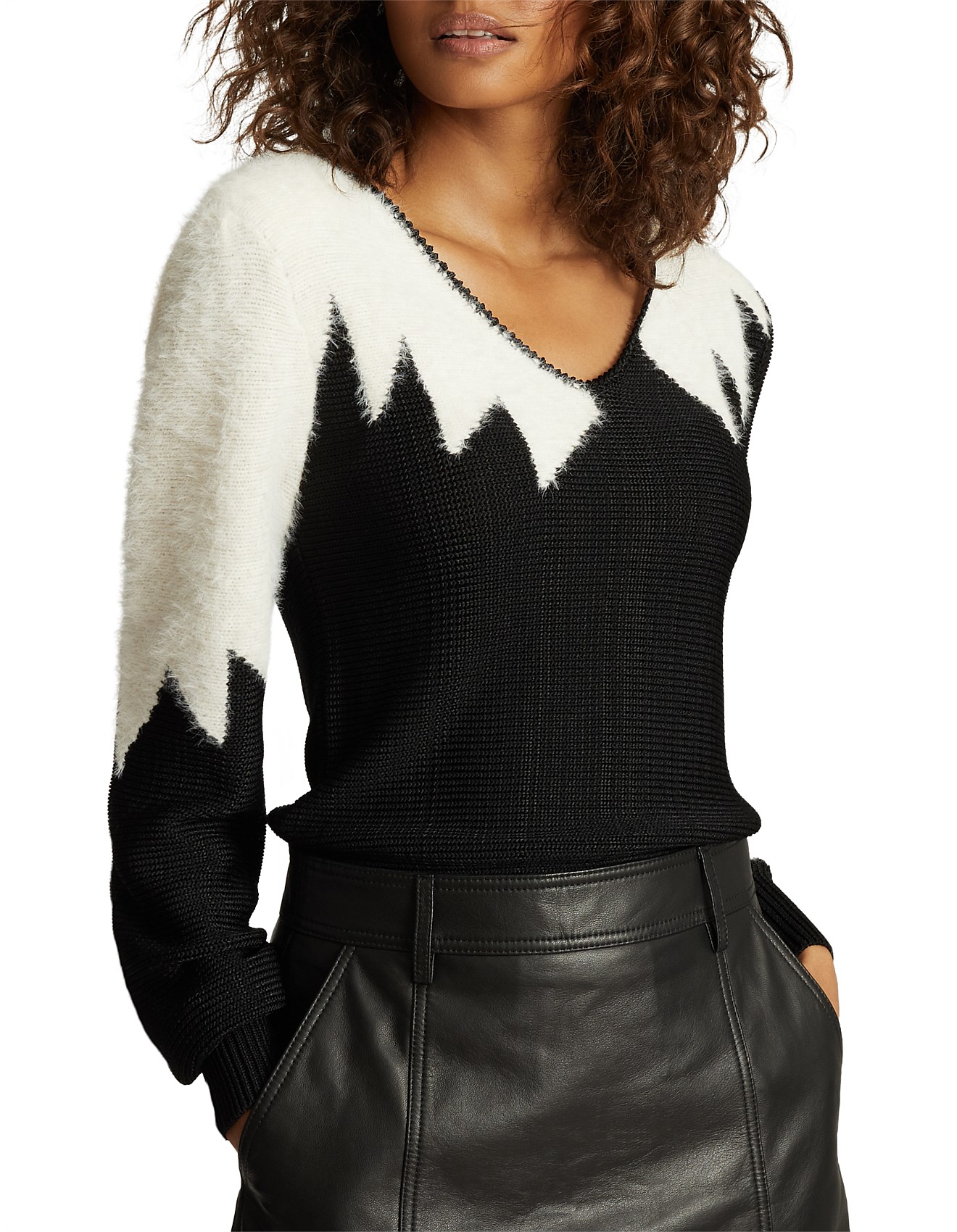 V Neck Reiss Sienna Jumper M&S X Sienna Miller Merino Wool-Rich