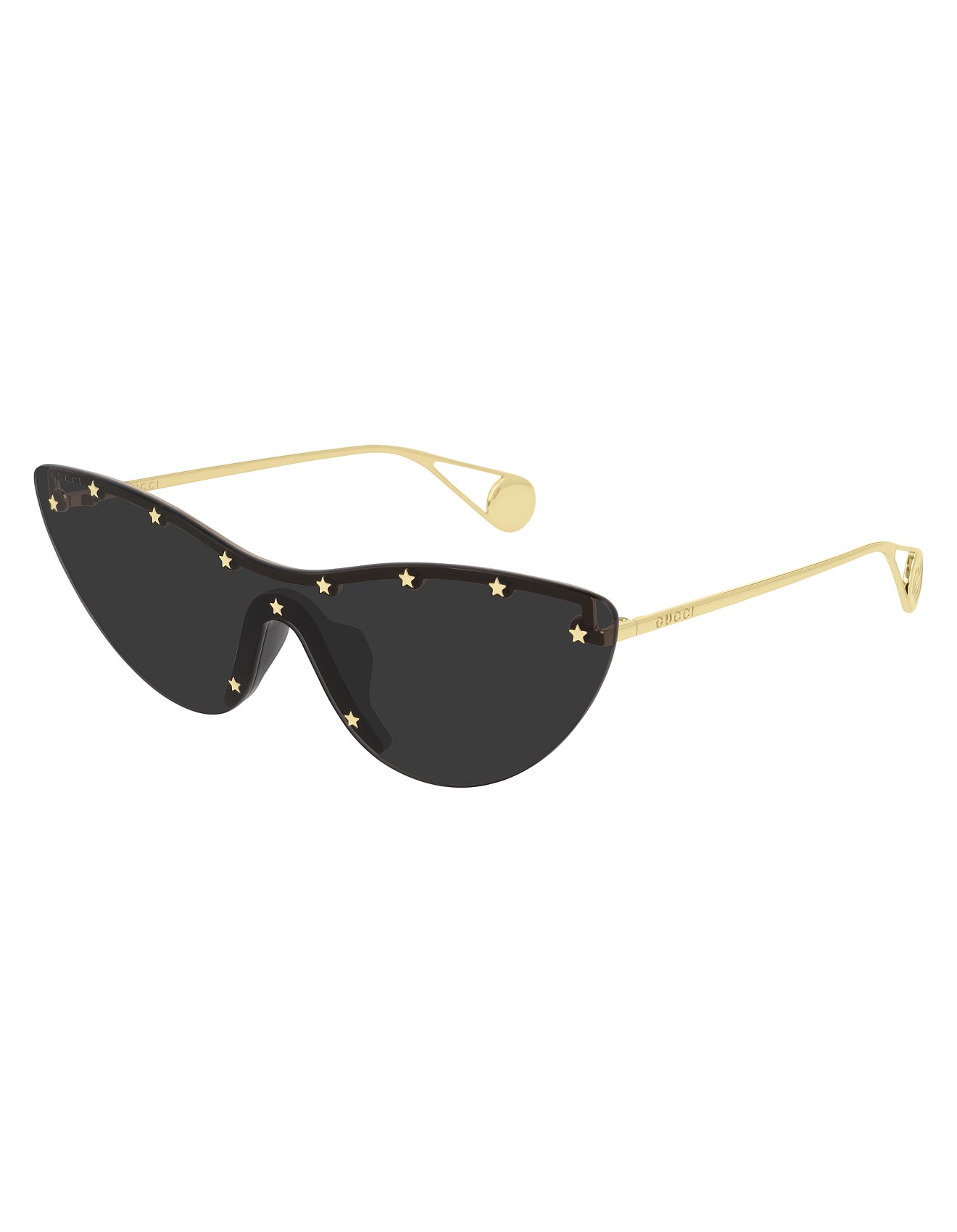 Gucci Black Gold Star Cat Eye Frame Sunglasses David Jones