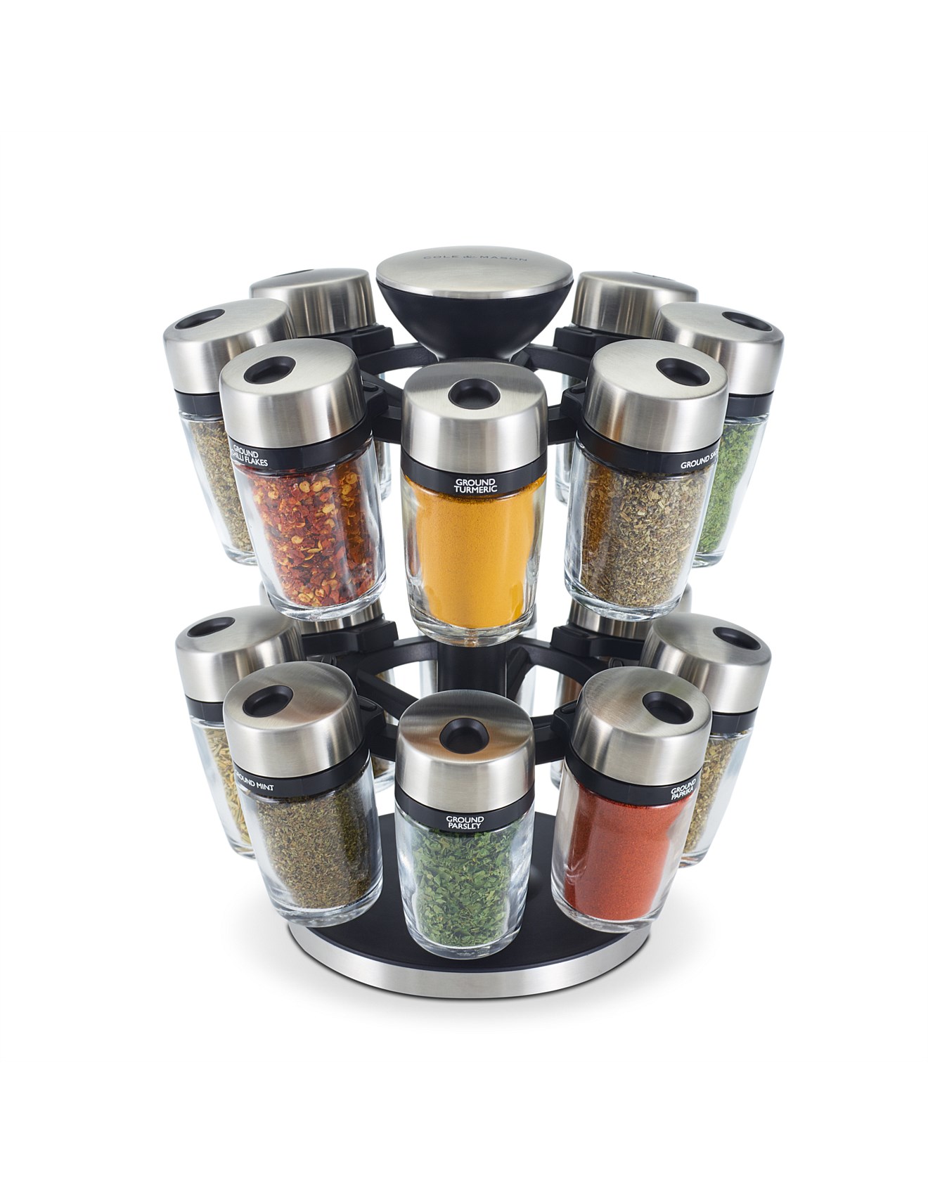 Cole Mason Spice Jar Carousel Set Of 16 David Jones