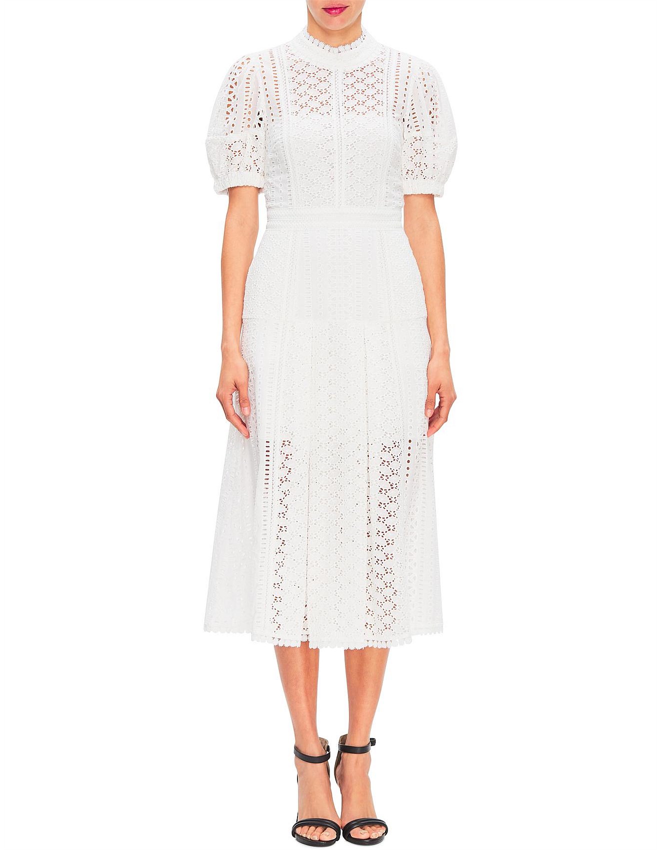 david jones white dress
