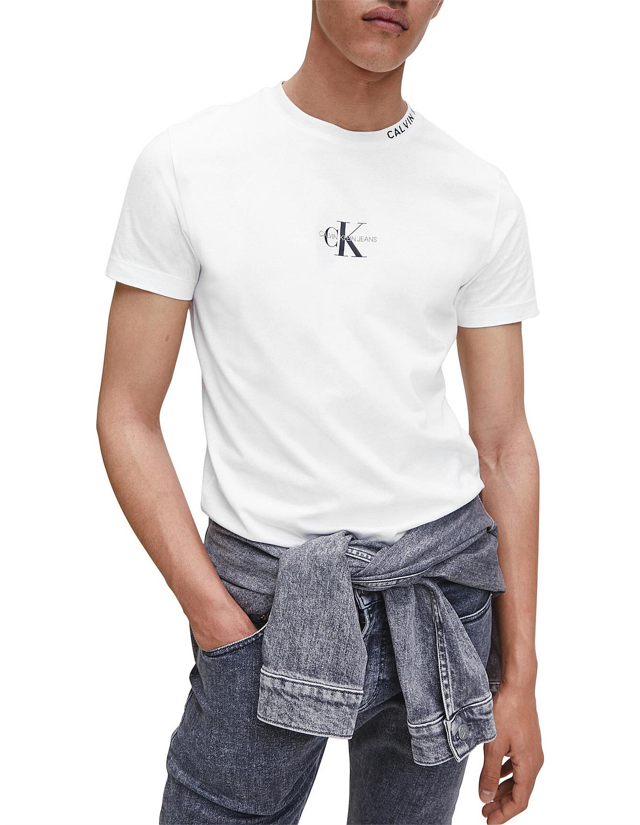 David Jones - CENTER MONOGRAM TEE