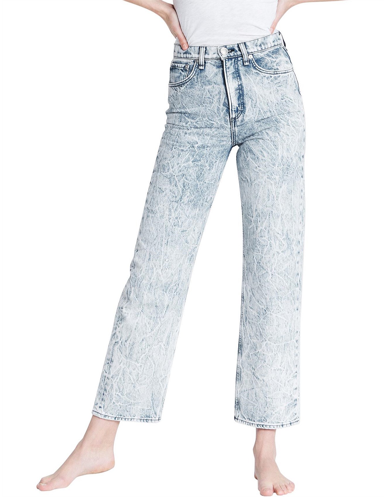 Rag \u0026 Bone Ruth Super High-rise Straight Jean | David Jones