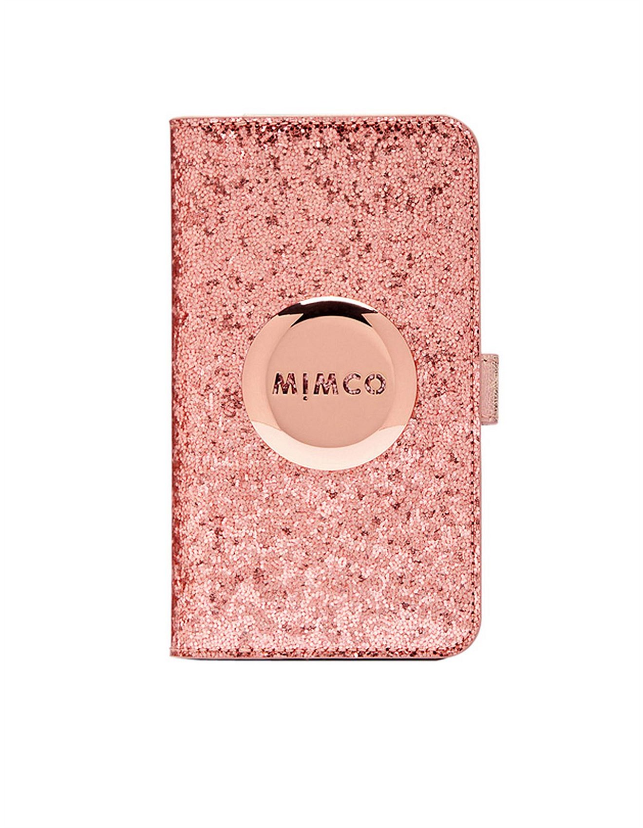 Rose Gold Mimco Iphone 11 Flip Case Mimco Shimmer Flip Case
