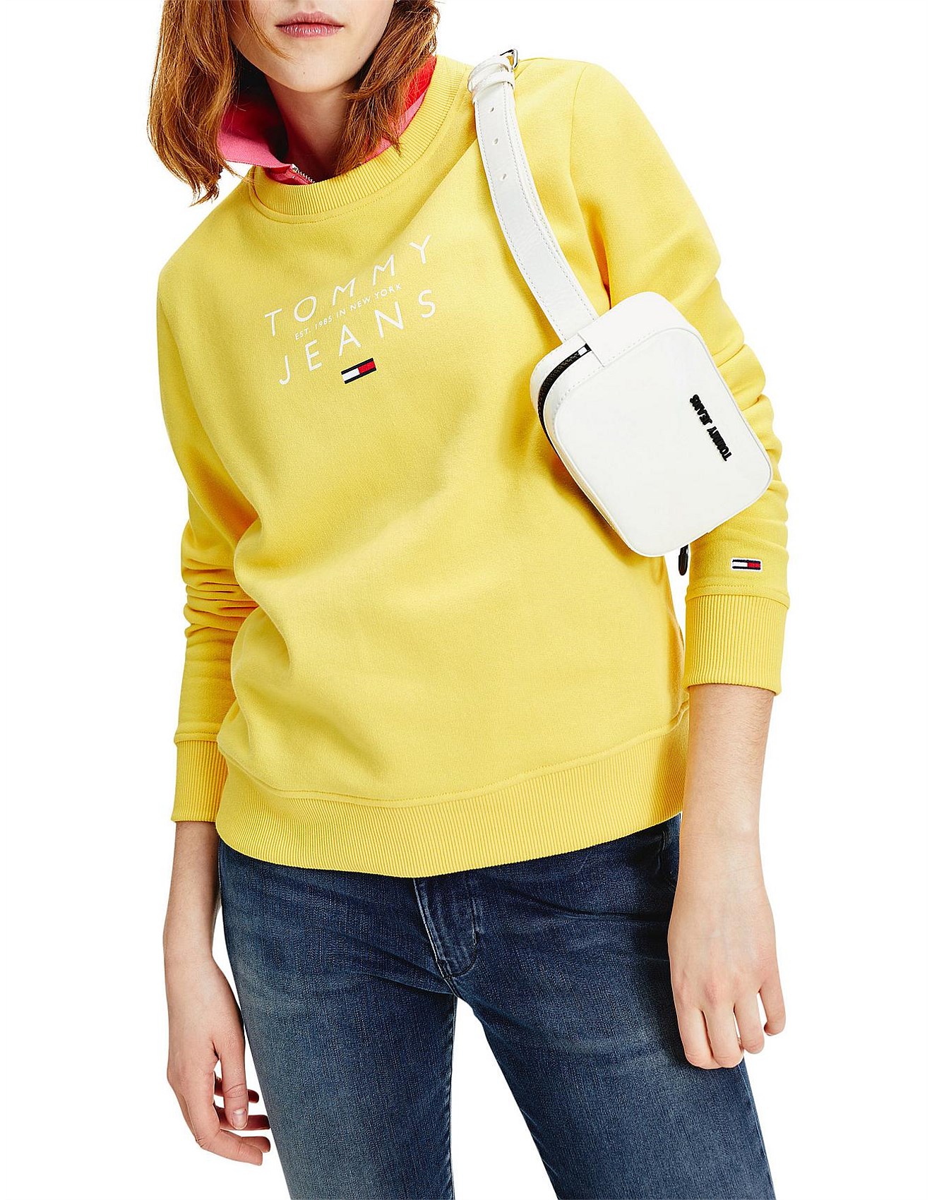 tommy jeans yellow sweater