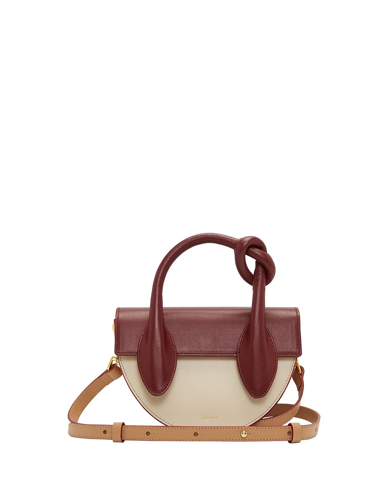 Yuzefi Dolores Brown Top Handle Crossbody Bag David Jones