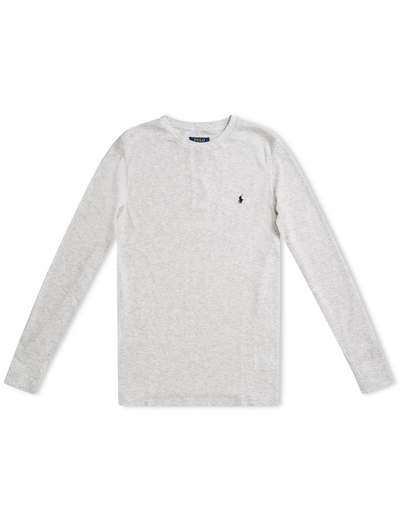 Polo Ralph Lauren Long Sleeve Waffle Crew Sleep Top David Jones
