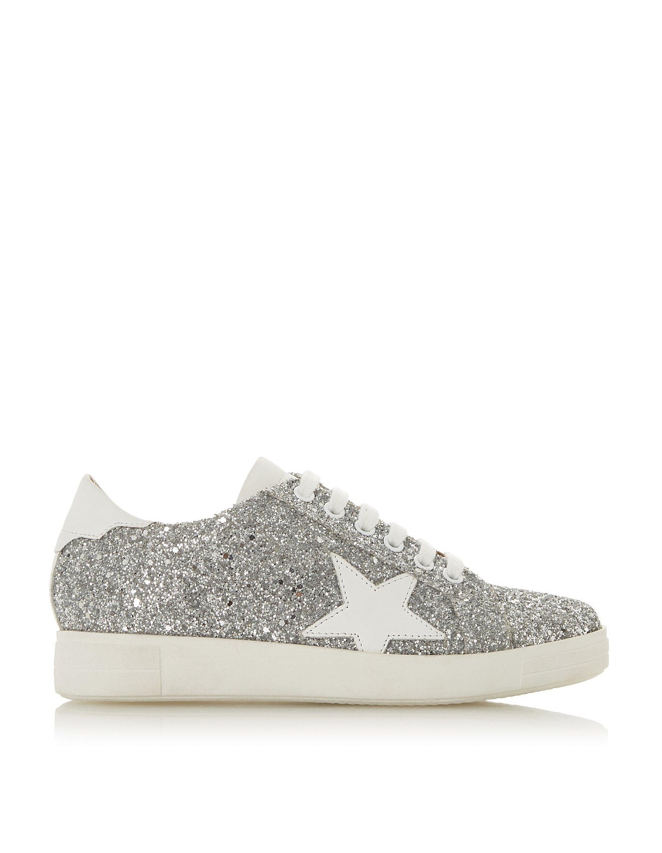 dune silver trainers