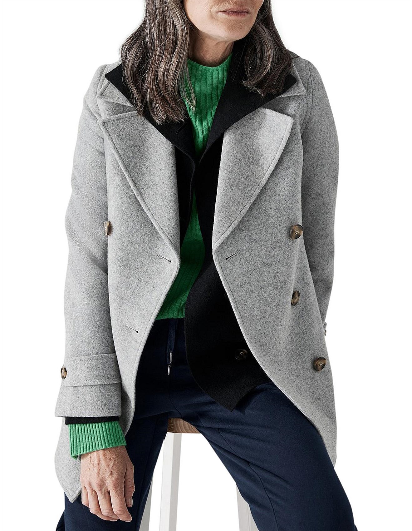 david jones peacoat