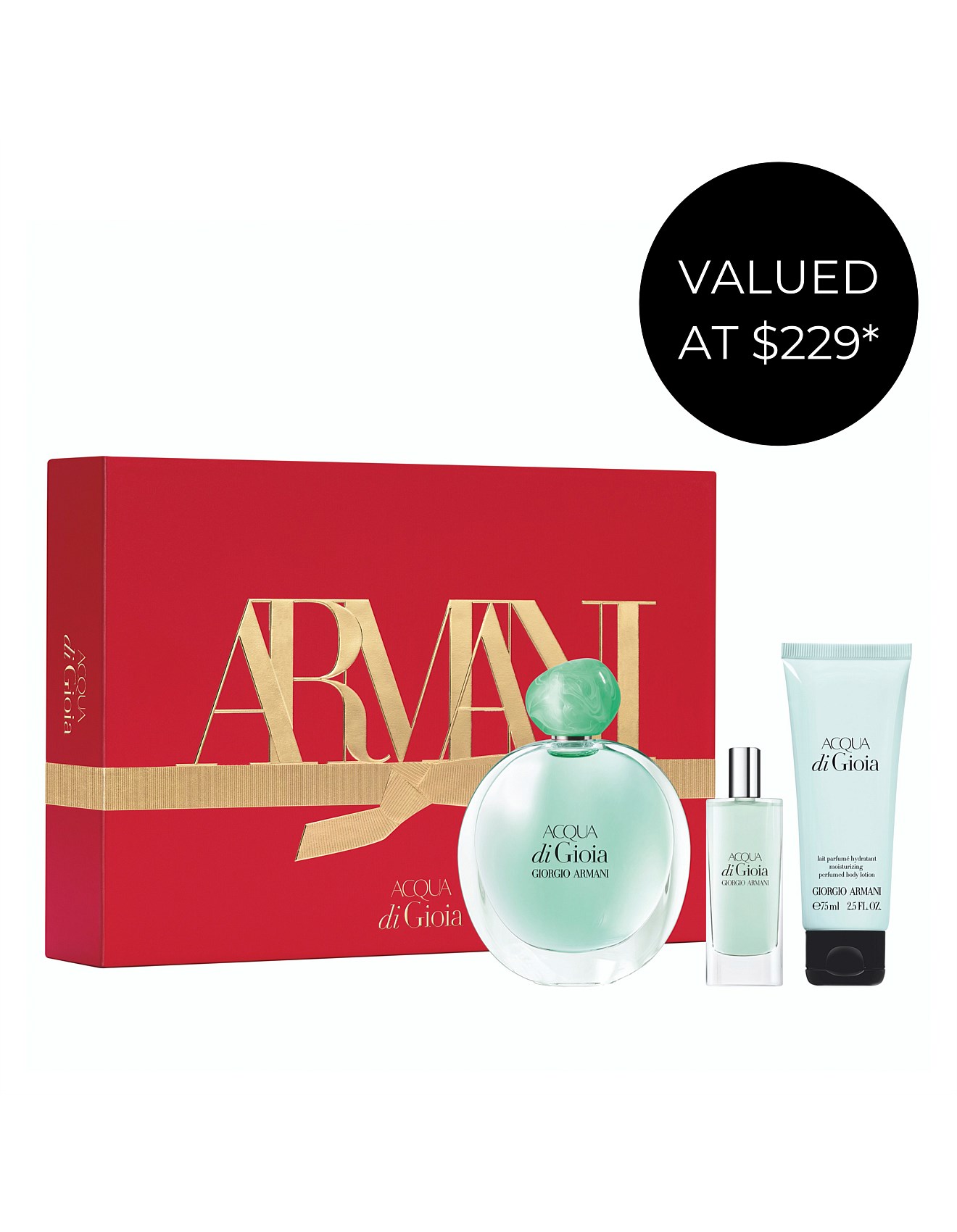 Giorgio Armani Acqua Di Gioia Eau De Parfum 100ml Gift Set David