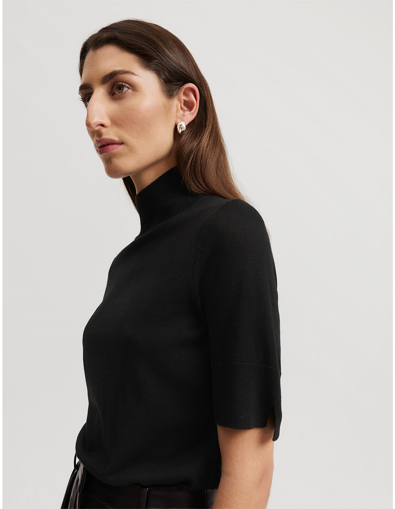 Country Road Australian Merino Wool Silk Short Sleeve Knit David