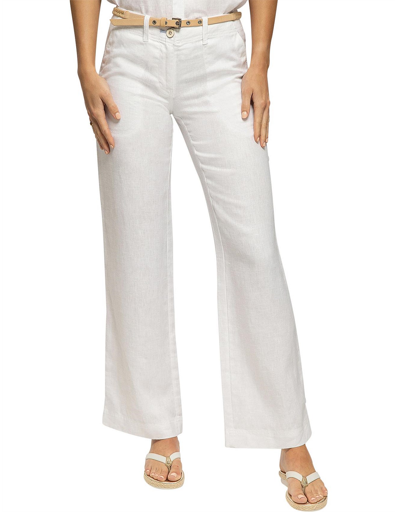 David jones linen pants Clearance