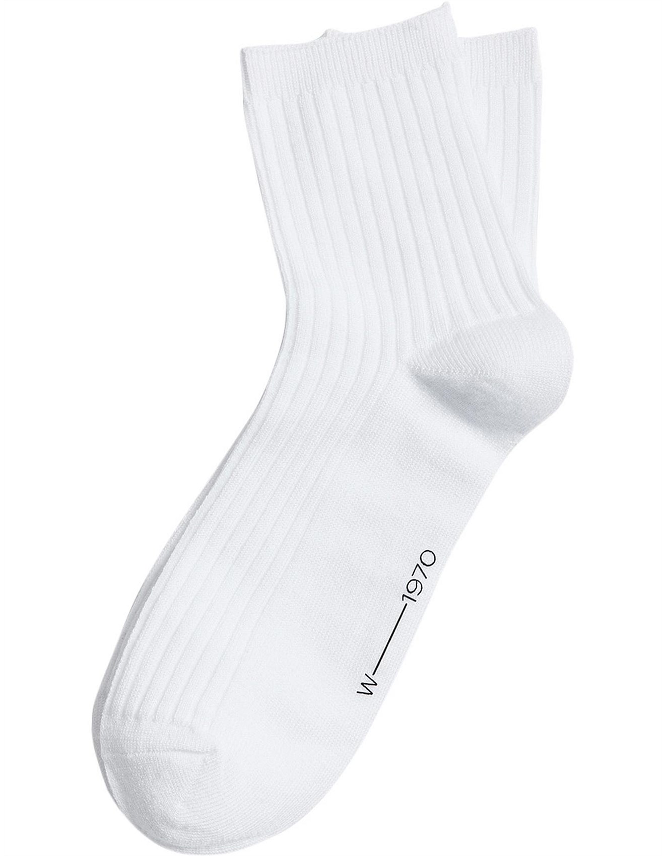 Witchery Rib Quarter Crew Sock David Jones