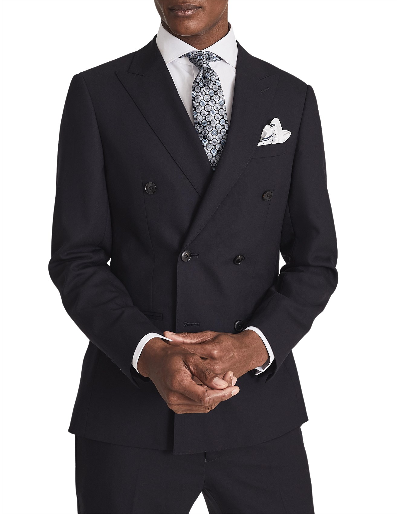 Single shops shop breasted hopsack suit