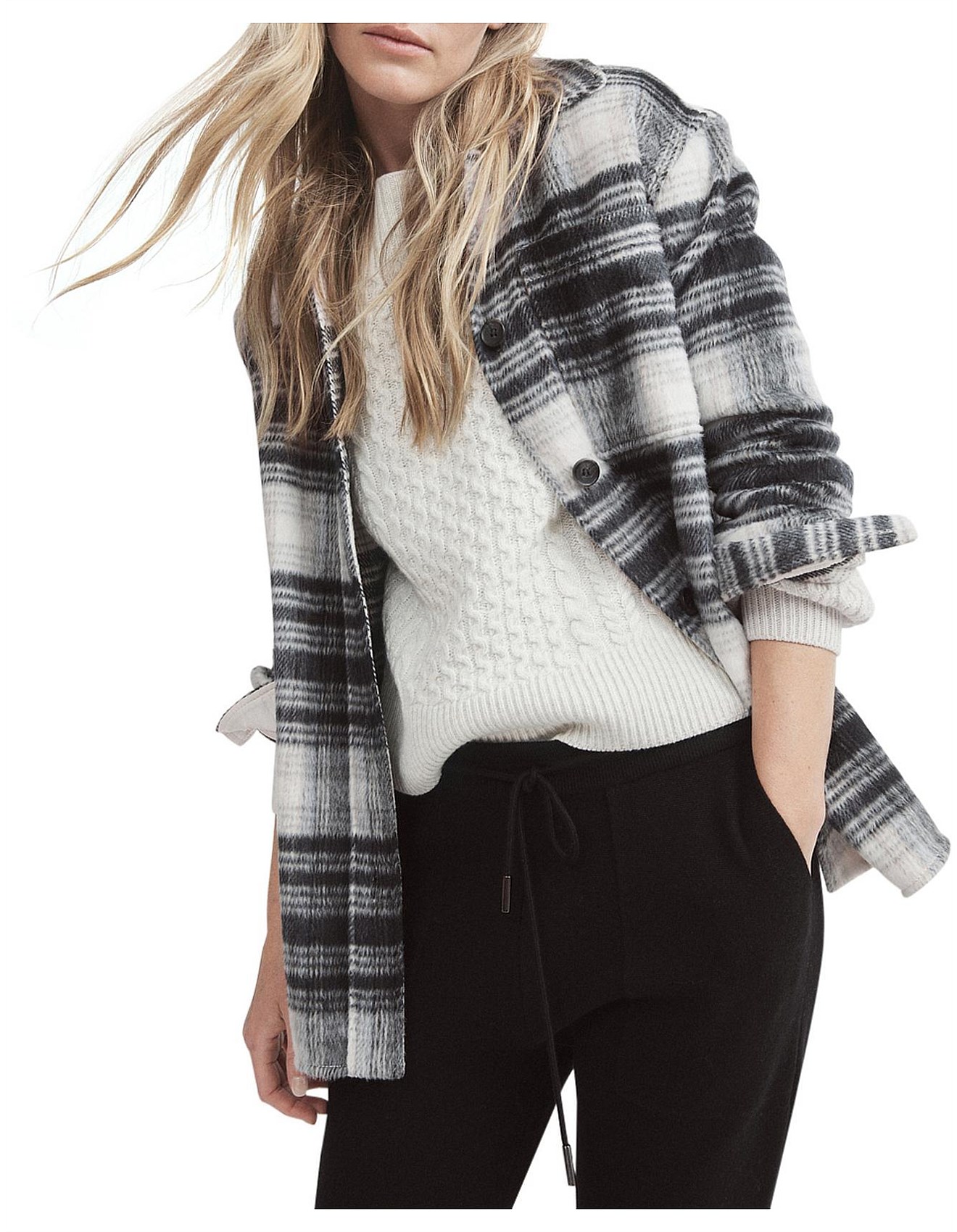 Witchery Check Shacket David Jones