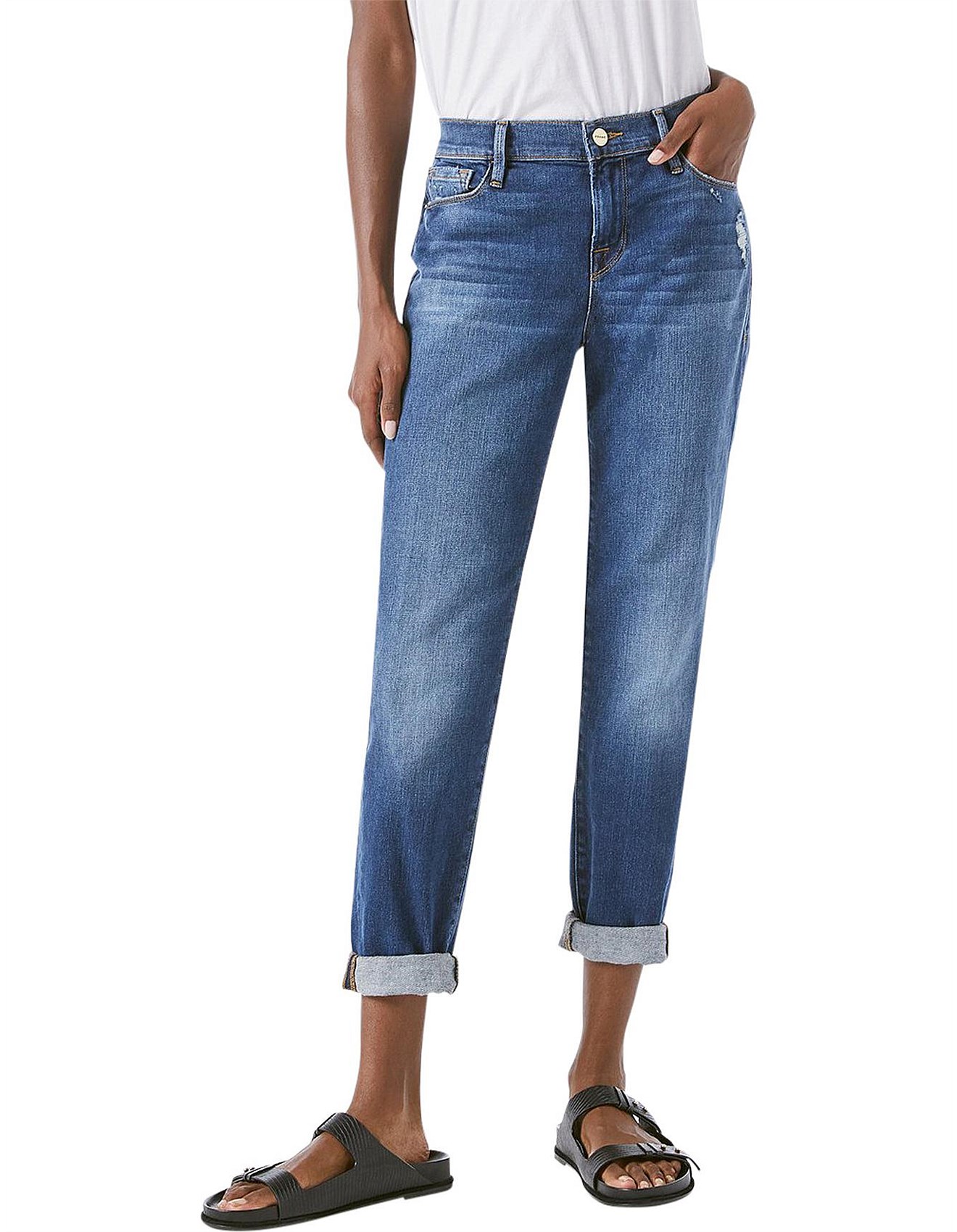 Frame Denim Le Garcon Mid Rise Slim Boyfriend Jean David Jones