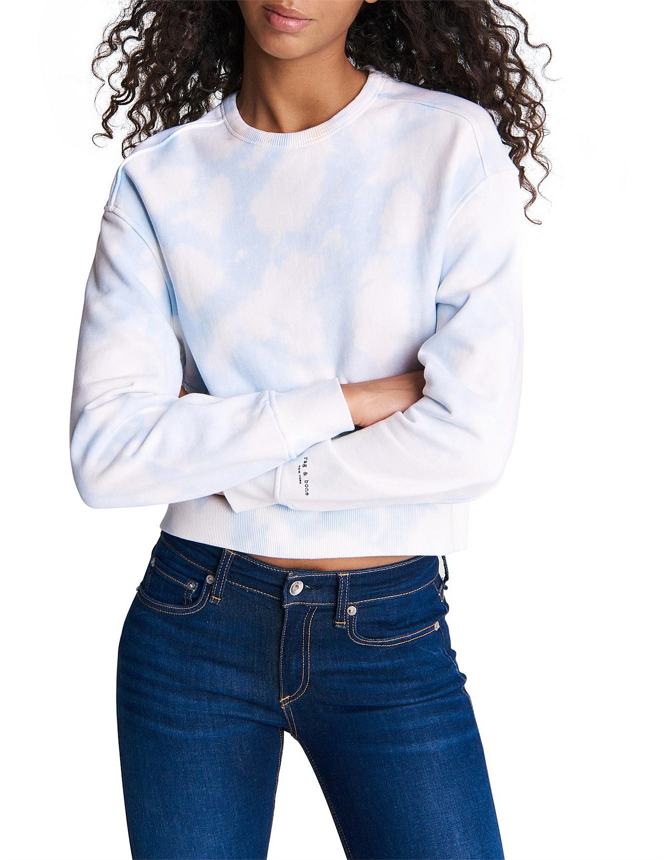 tie dye cotton sweatshirt