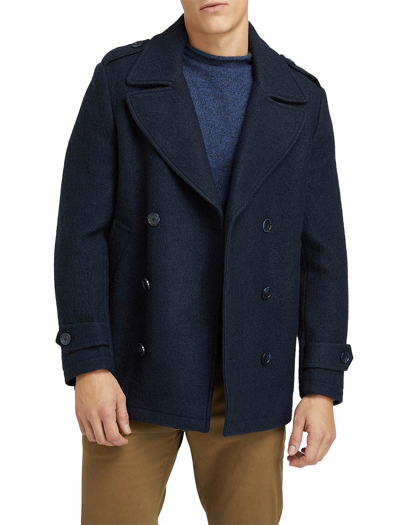petrol pea coat