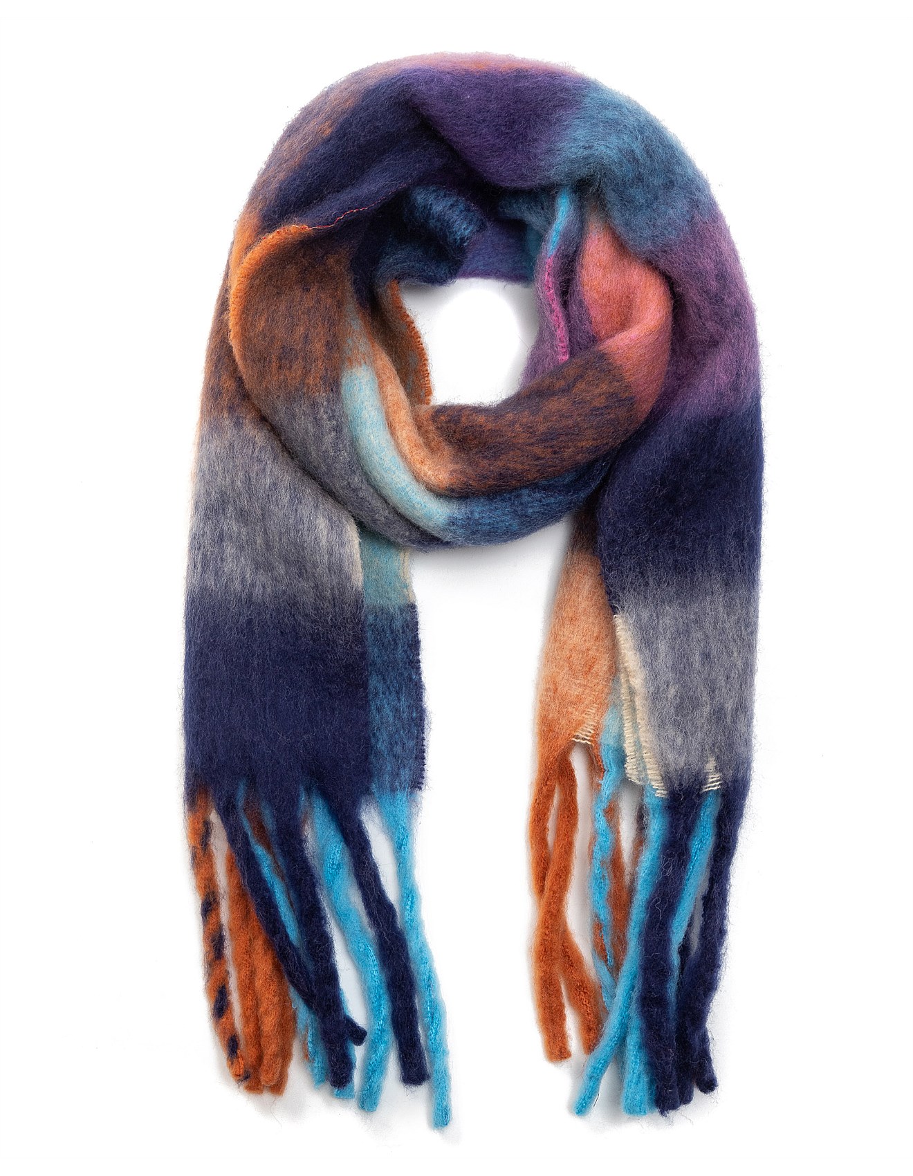 Gregory Ladner Check Blanket Scarf David Jones