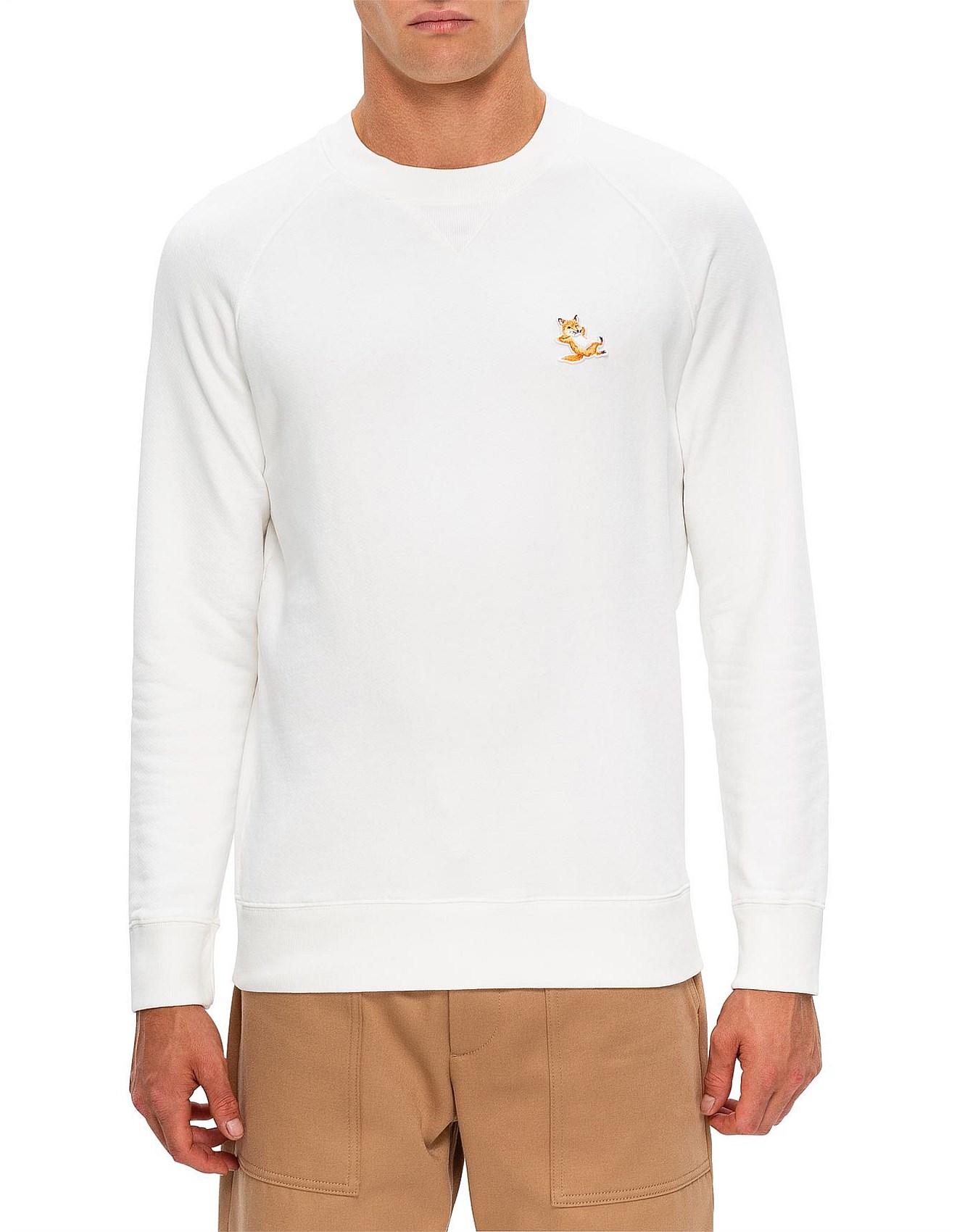 し*ろ様 【新品】MAISON KITSUNE CHILLAX CLASSIC CHILLAX FOX PATCH ADJUSTED R-NECK CARDIGAN | Maison Kitsuné